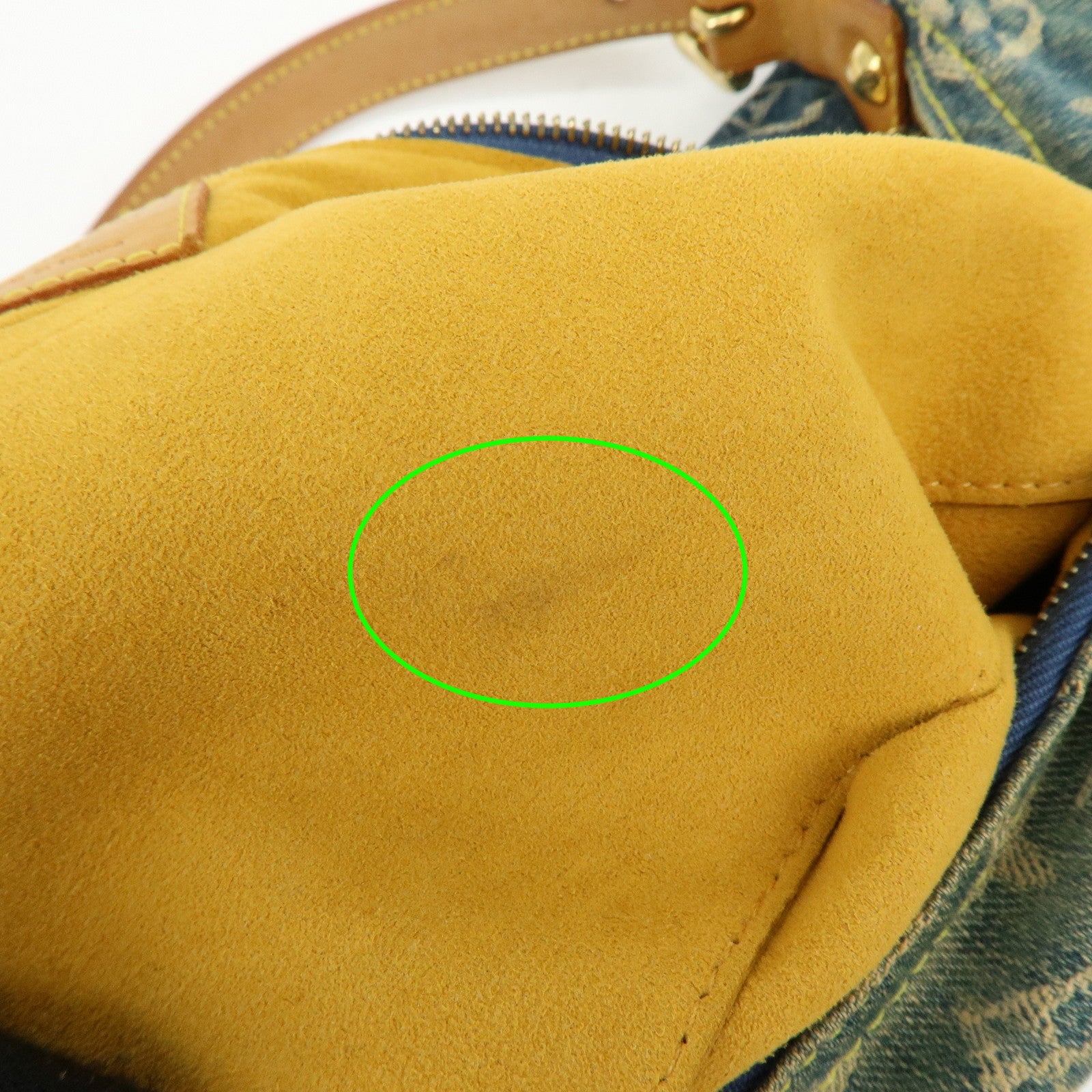 Louis Vuitton Monogram Denim Baggy GM Shoulder Bag Blue M95048