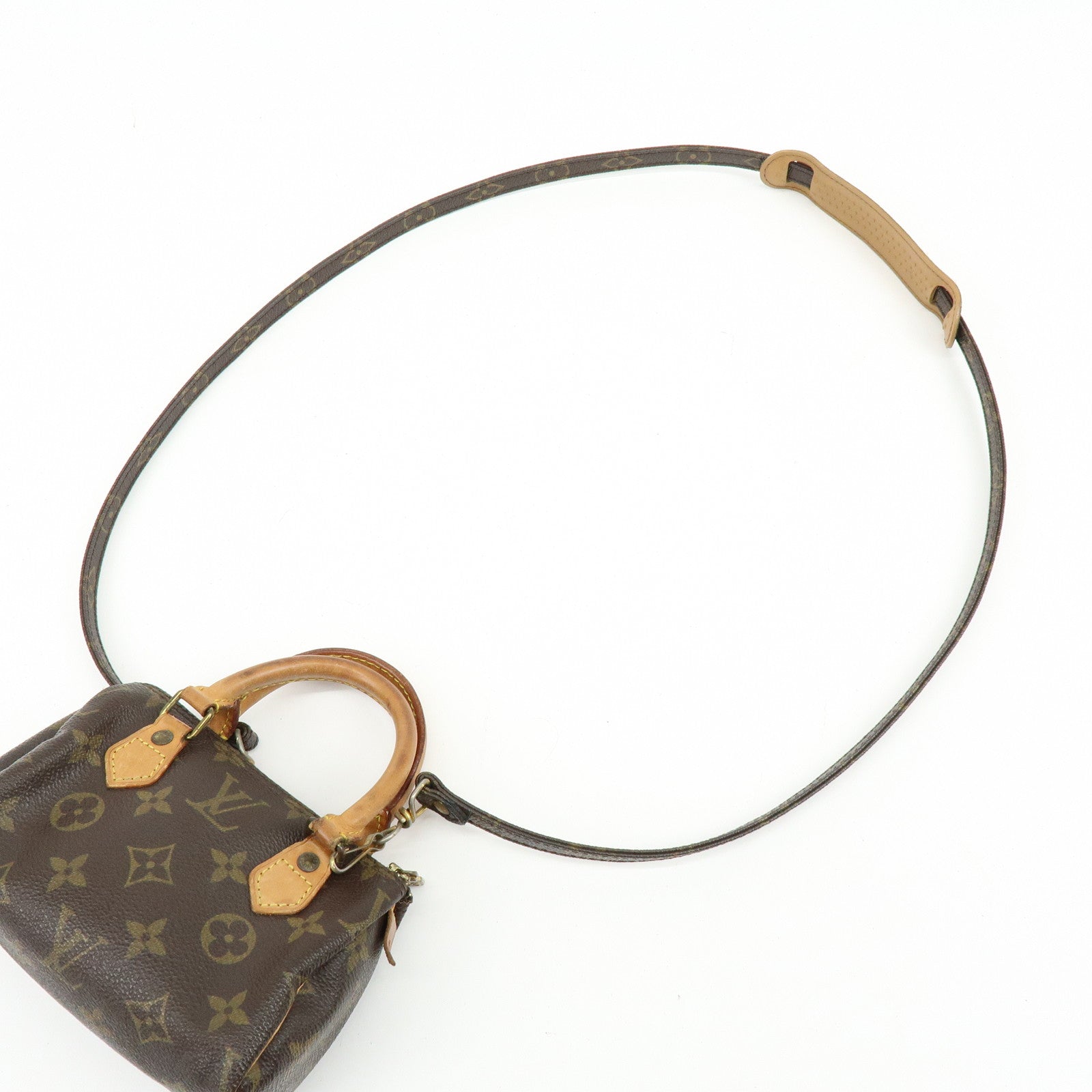 Louis Vuitton Monogram Mini Speedy Hand Bag Brown M41534 J75011 Lot