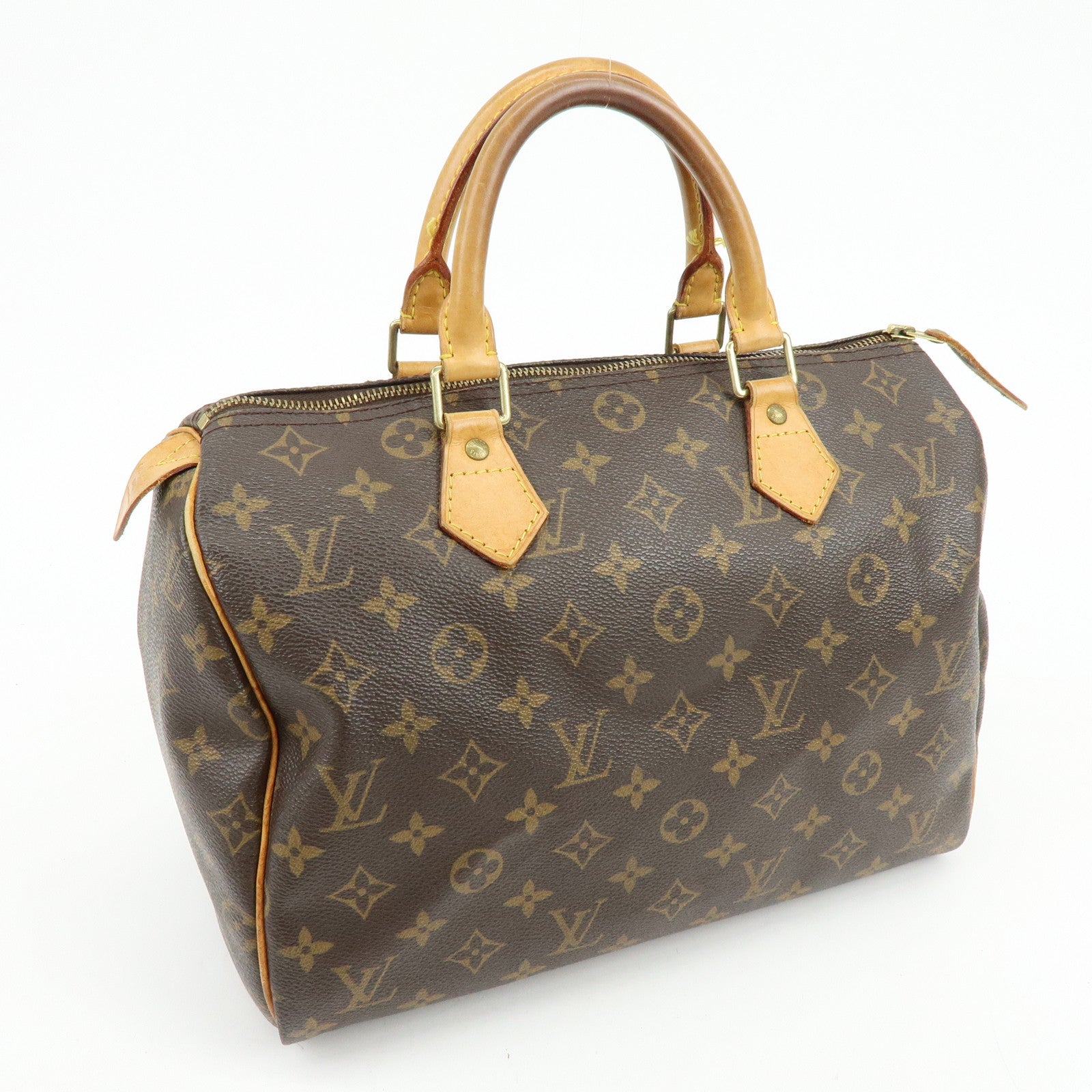 Louis Vuitton Monogram Speedy 30 Boston Bag Hand Bag Brown M41526