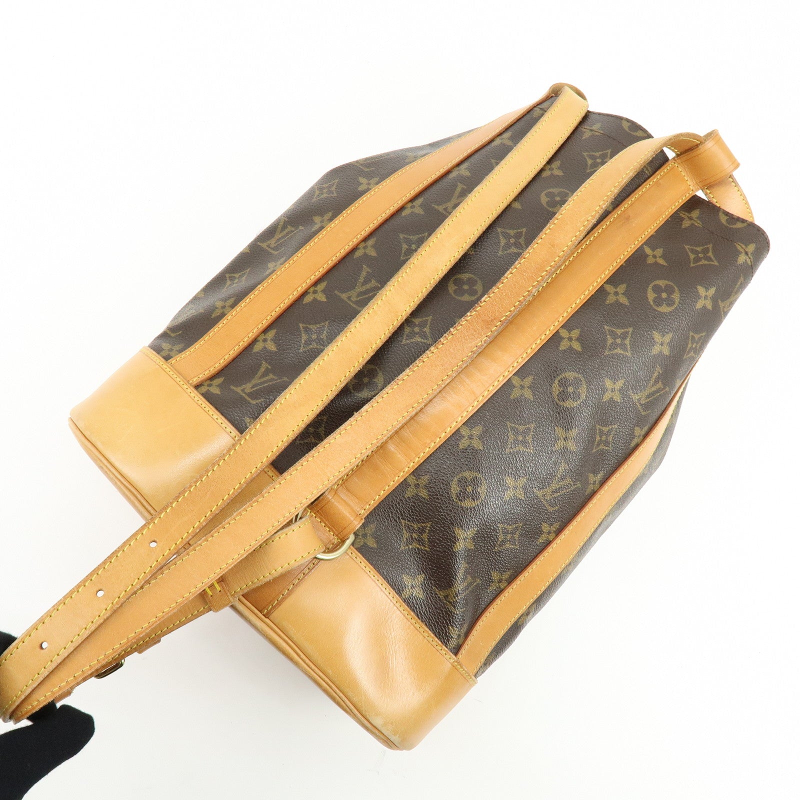 Louis Vuitton Monogram Randonnee PM Laundry Shoulder Bag Brown M42243