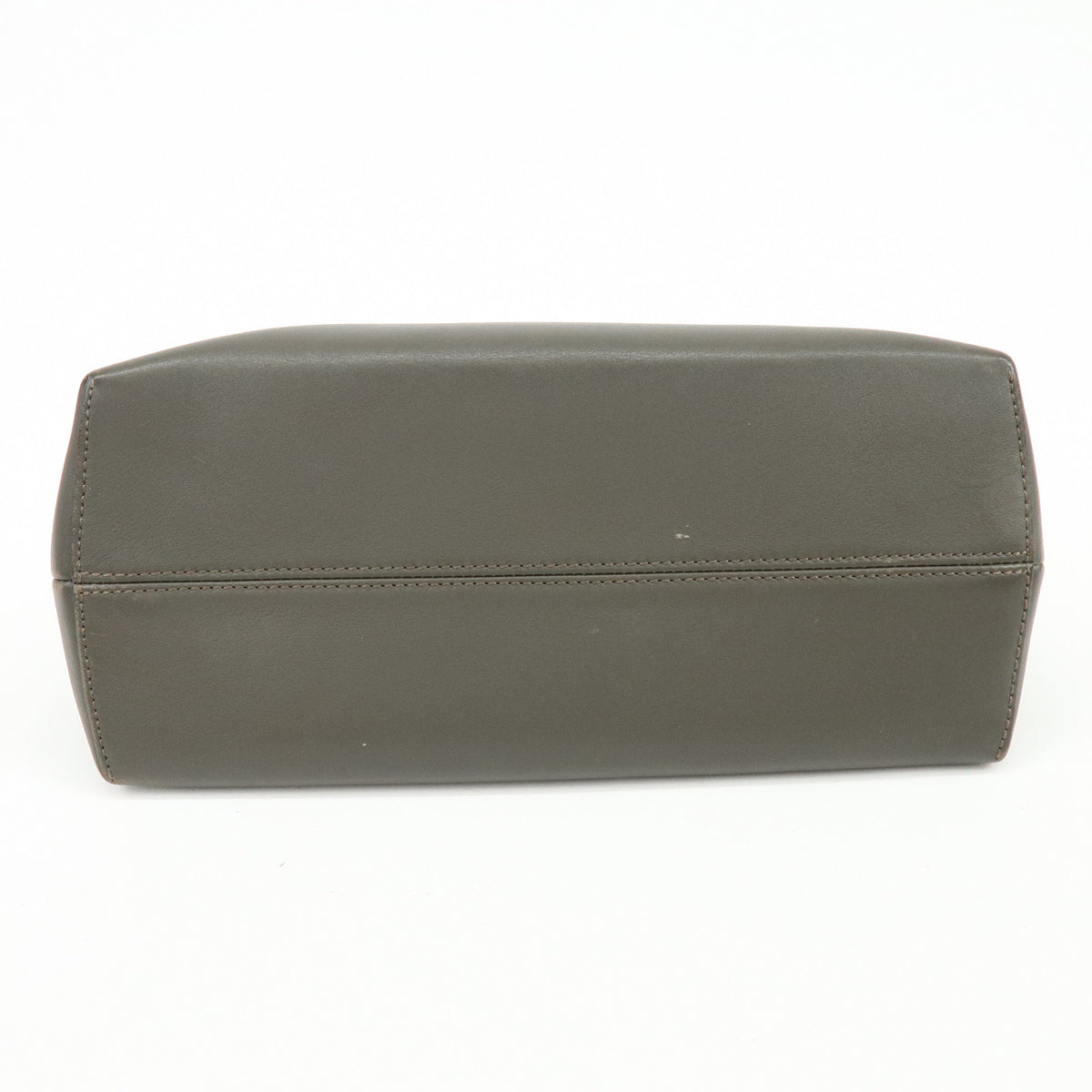 FENDI By The Way Medium Leather 2Way Bag Hand Bag Dark Gray 8BL124