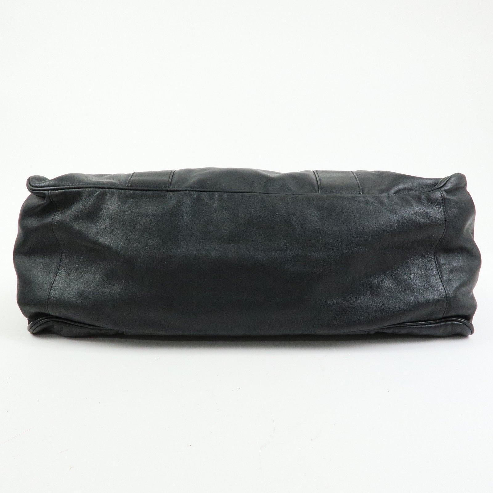 LOEWE Anagram Calf Leather 2Way Bag Boston Bag Travel Bag Black