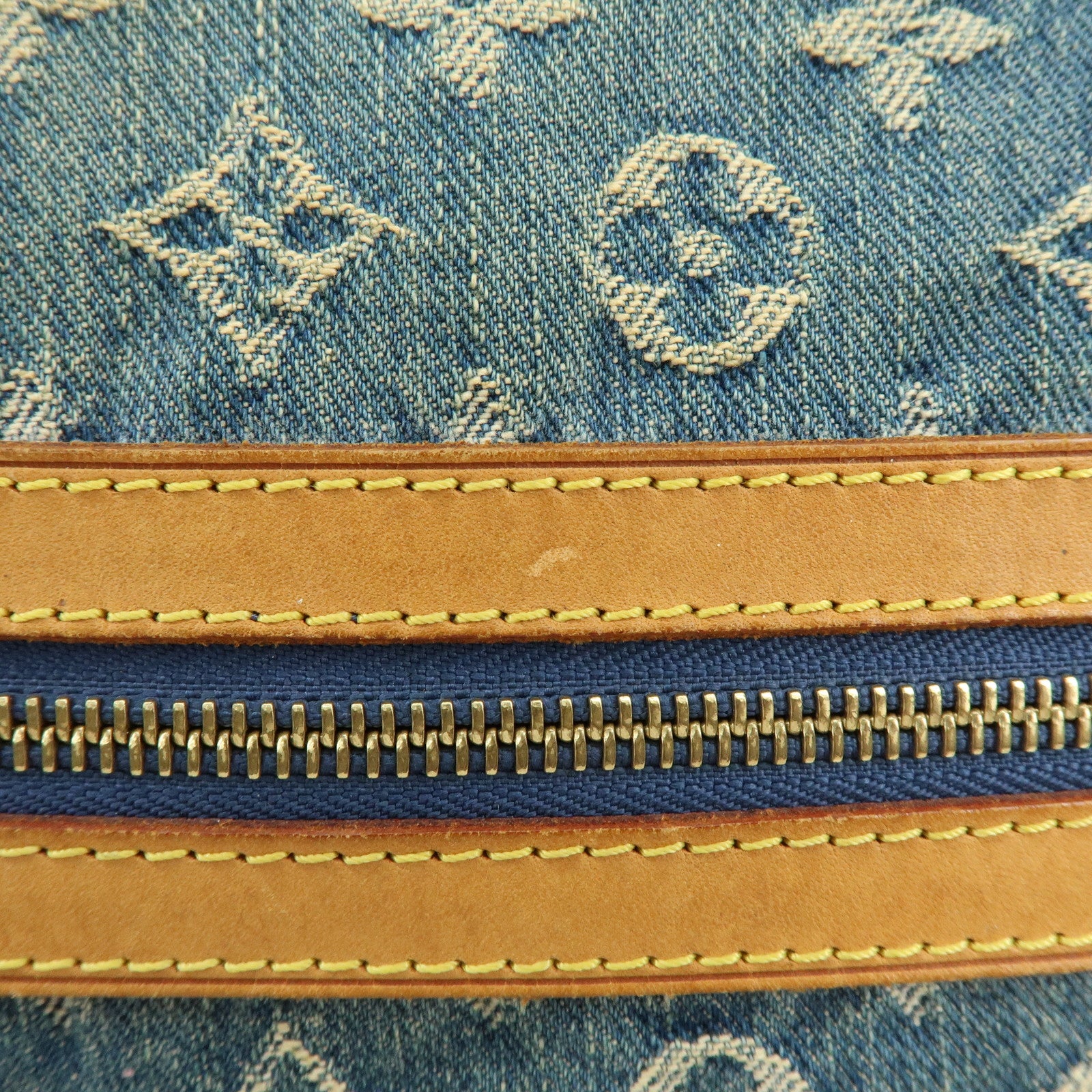 Louis Vuitton Monogram Denim Baggy GM Shoulder Bag Blue M95048