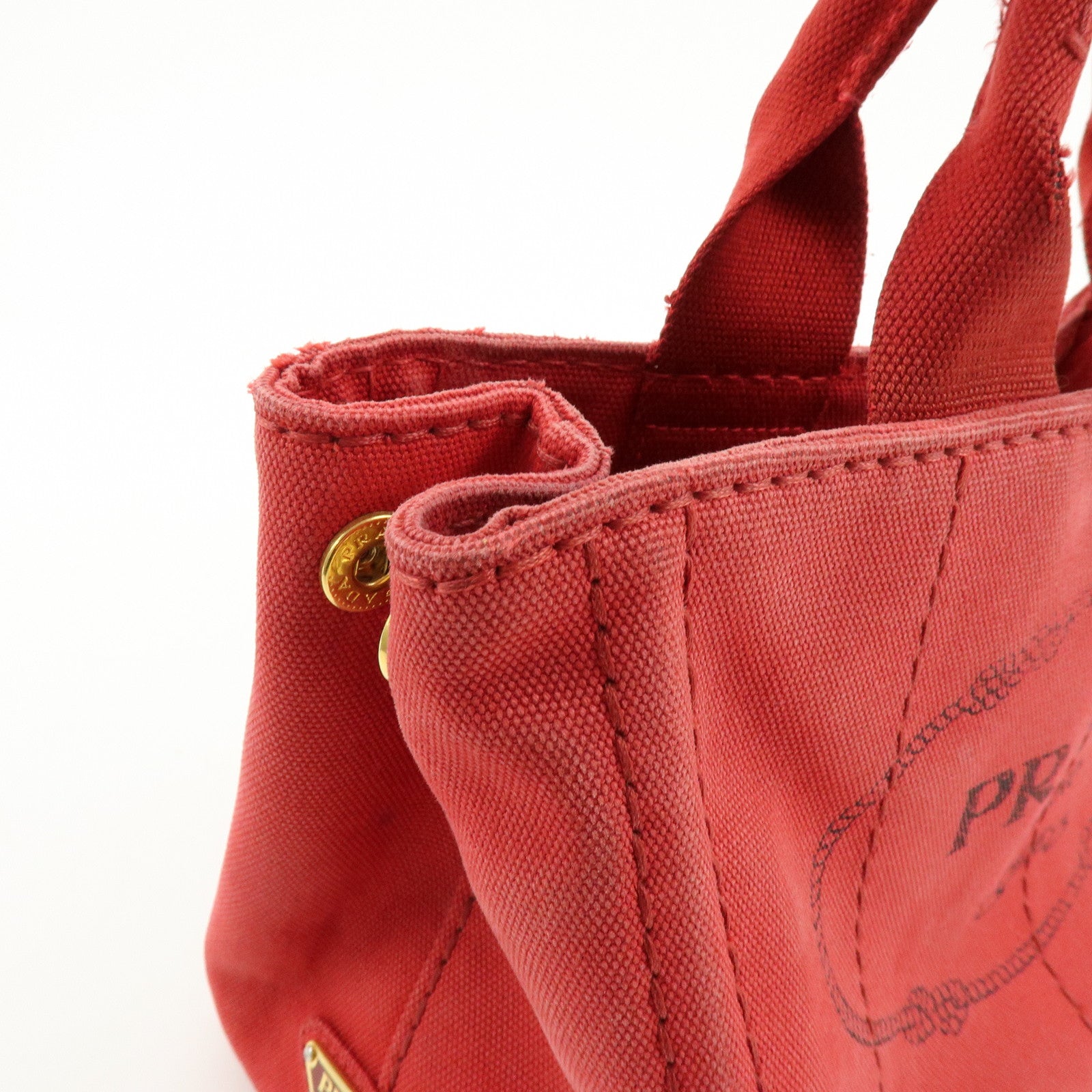 PRADA Triangle Logo Canapa Mini Canvas 2Way Hand Shoulder Bag B2439G