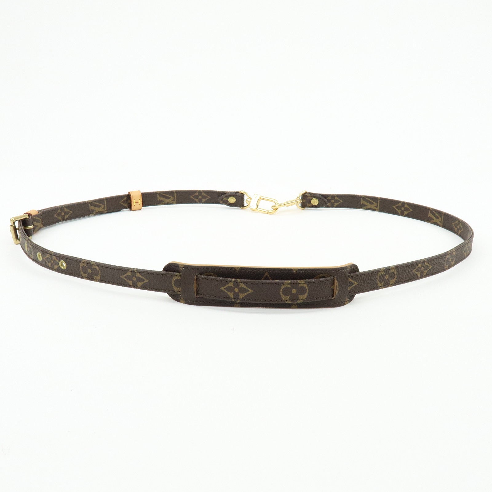 Louis Vuitton Monogram Adjustable Shoulder Strap Brown 120cm J52315