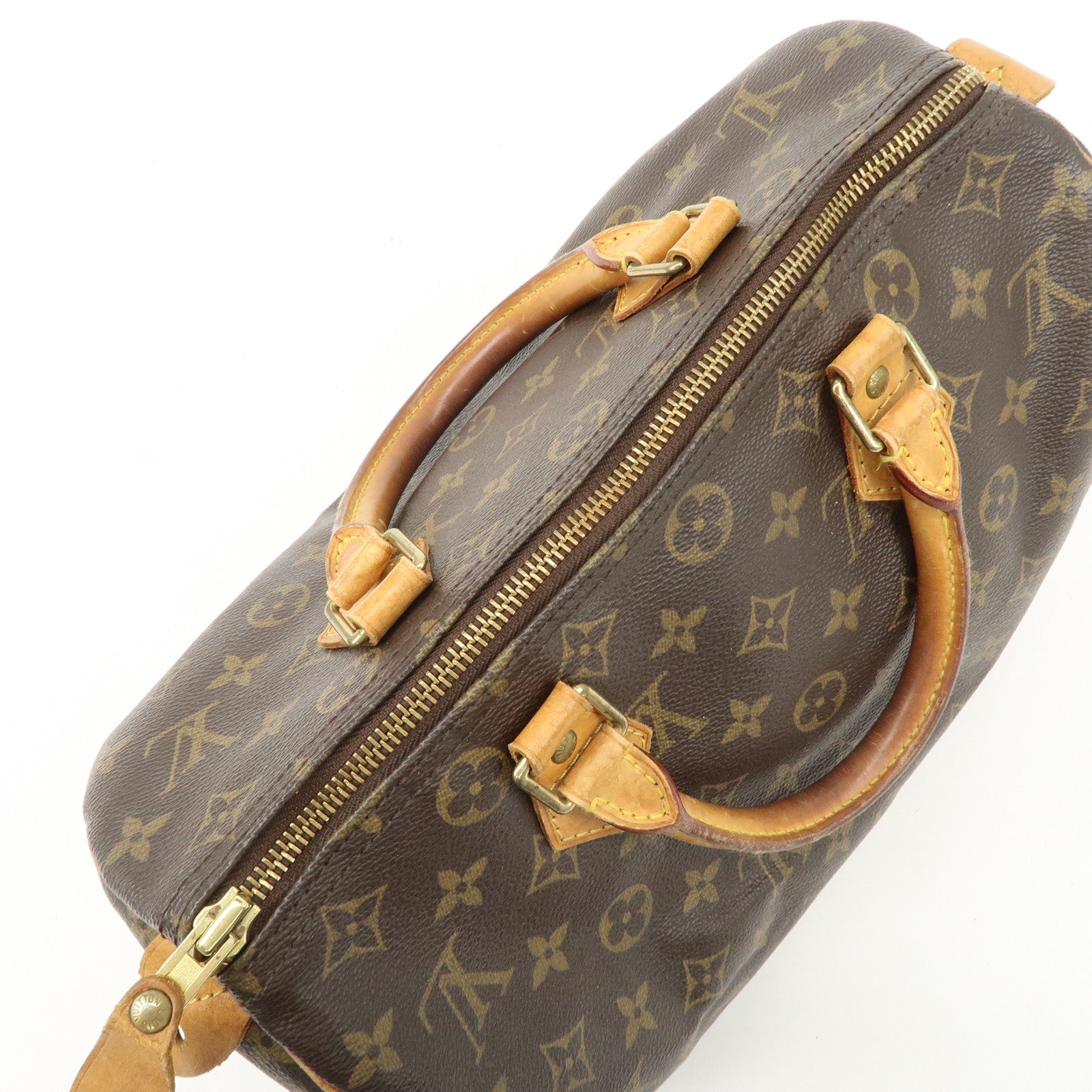 Louis Vuitton Monogram Speedy 30 Hand Bag Boston Bag M41526 Used