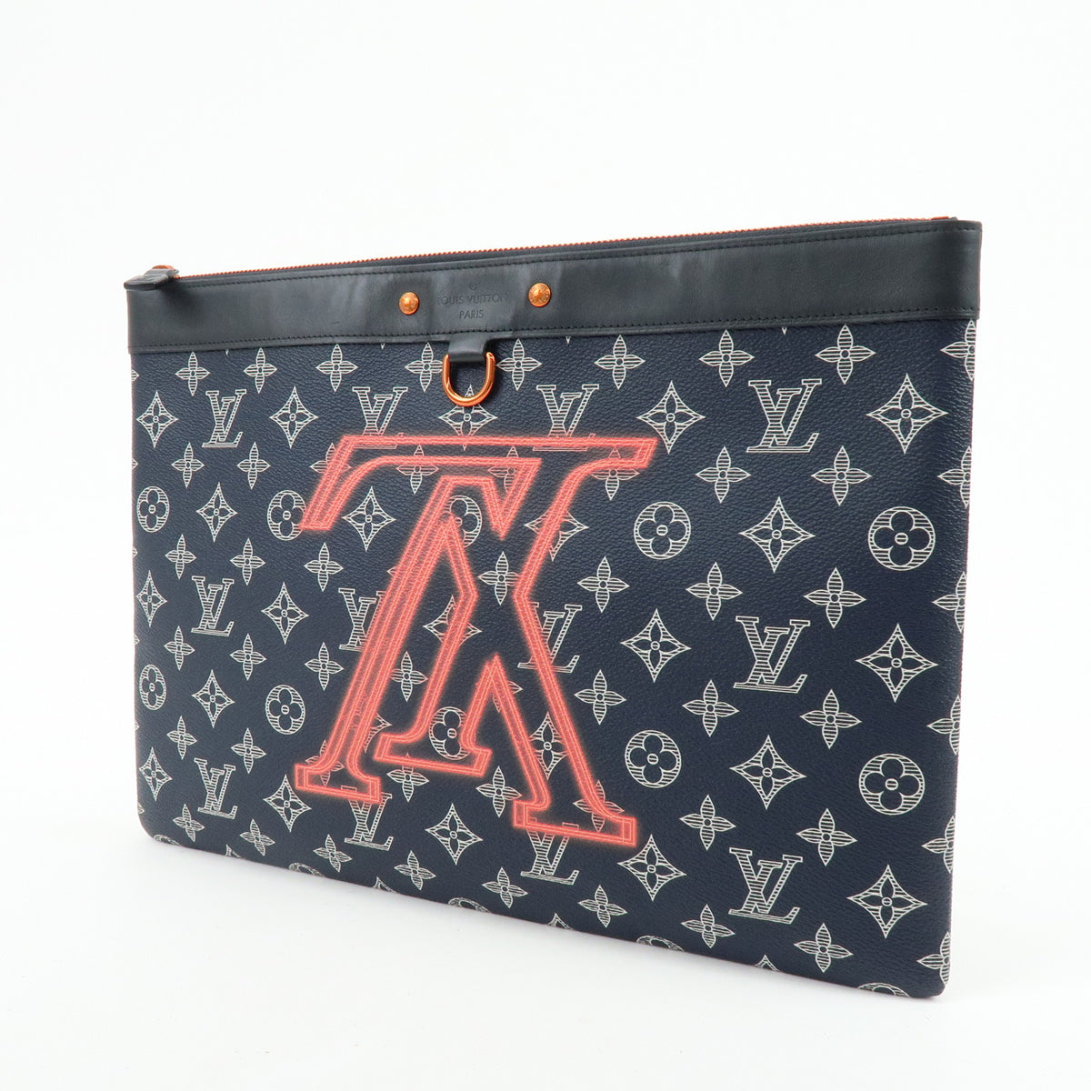 Louis Vuitton Monogram Ink Upside Down Pochette Apollo Navy M62905