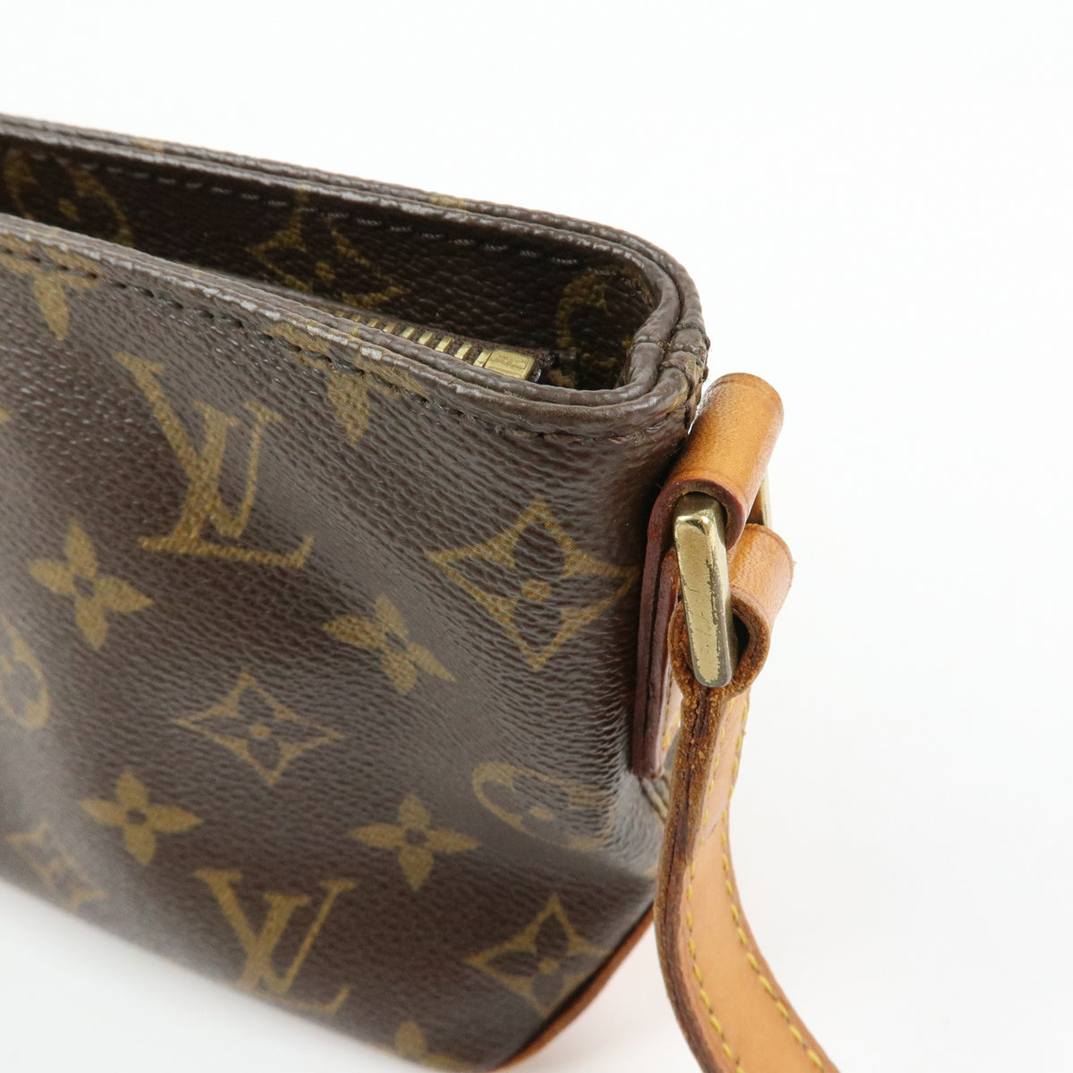 Louis Vuitton Monogram Trotteur Canvas Shoulder Bag Brown M51240