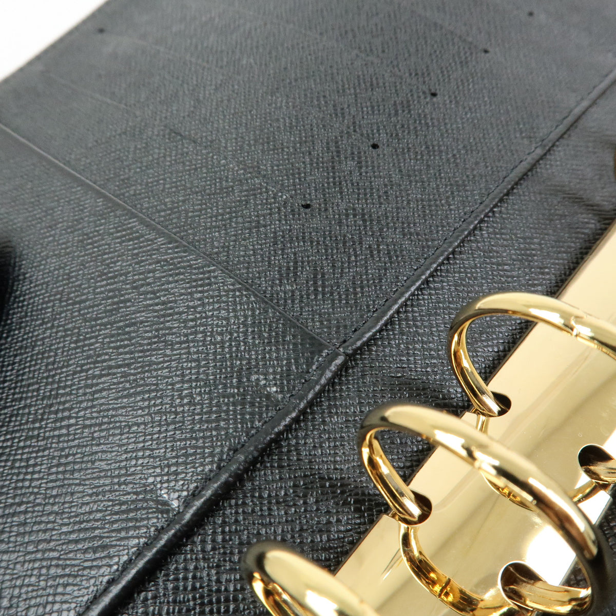 Louis Vuitton Epi Leather Agenda MM Planner Cover Noir R20042