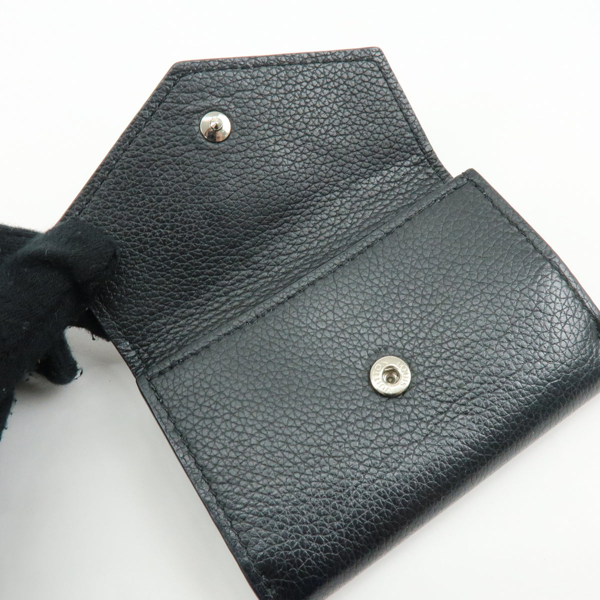 Louis Vuitton Portefeuille Lock Mini Compact Wallet Noir M63921