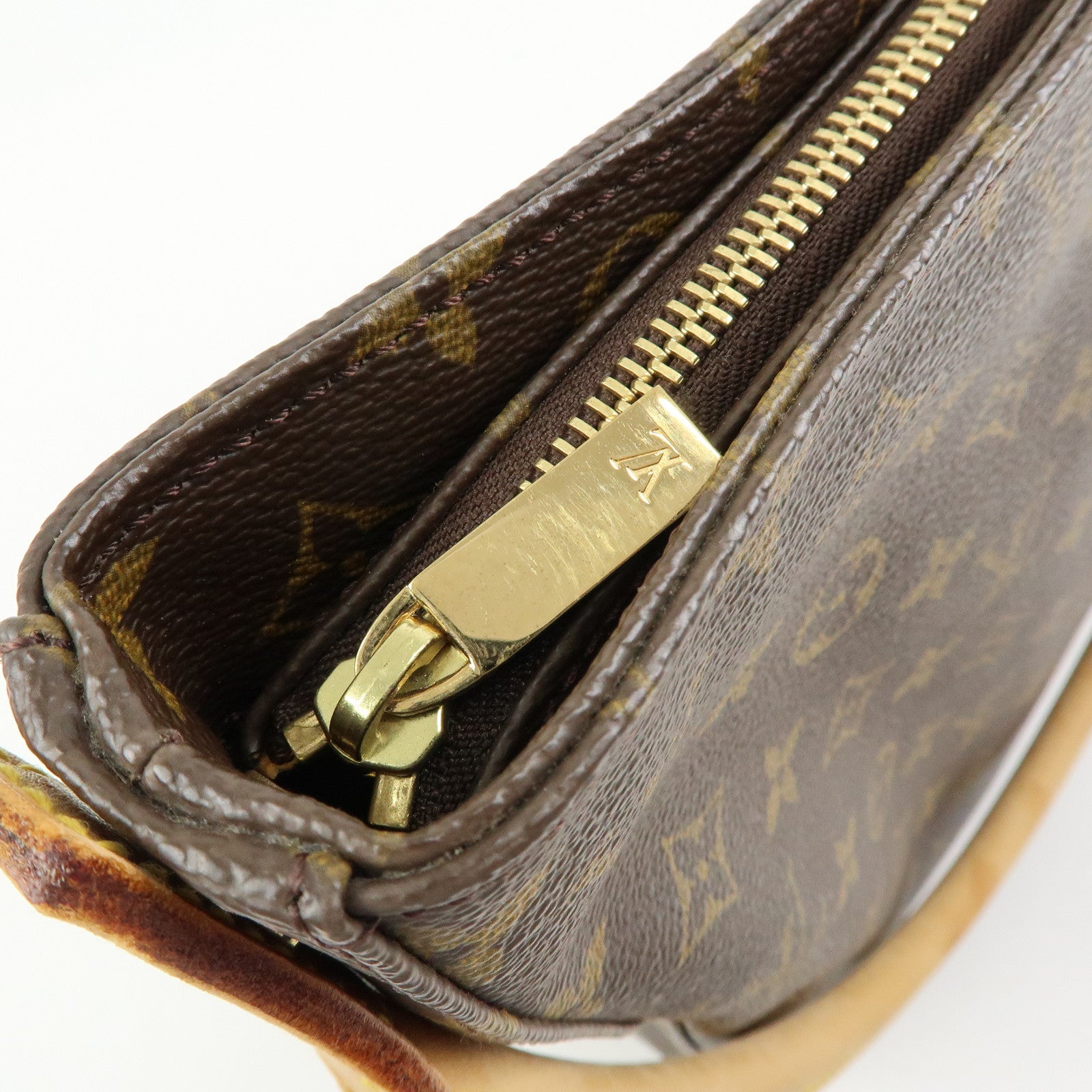 Louis Vuitton Monogram Looping GM Canvas Shoulder Bag Brown M51145