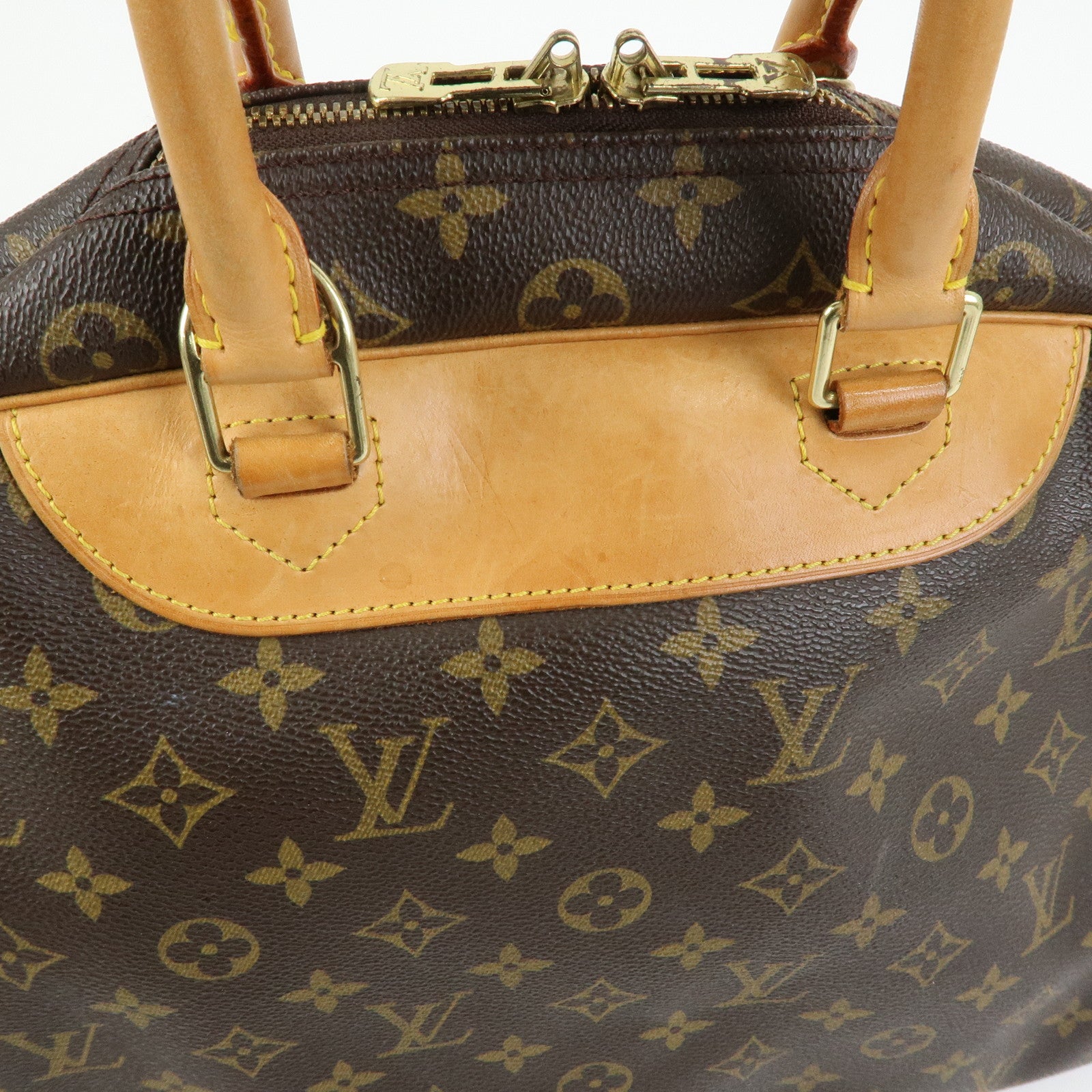 Louis Vuitton Monogram Canvas Deauville Hand Bag Brown M47270