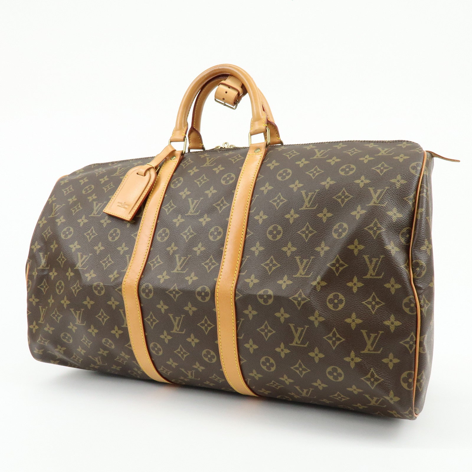 Louis Vuitton Monogram Keep All 55 Boston Bag Brown M41424