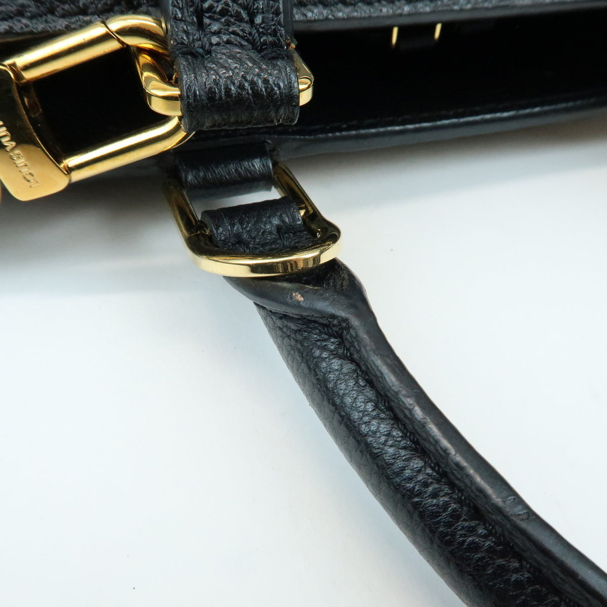 Louis Vuitton Monogram Empreinte Vosges MM Leather 2Way Bag Noir M41491