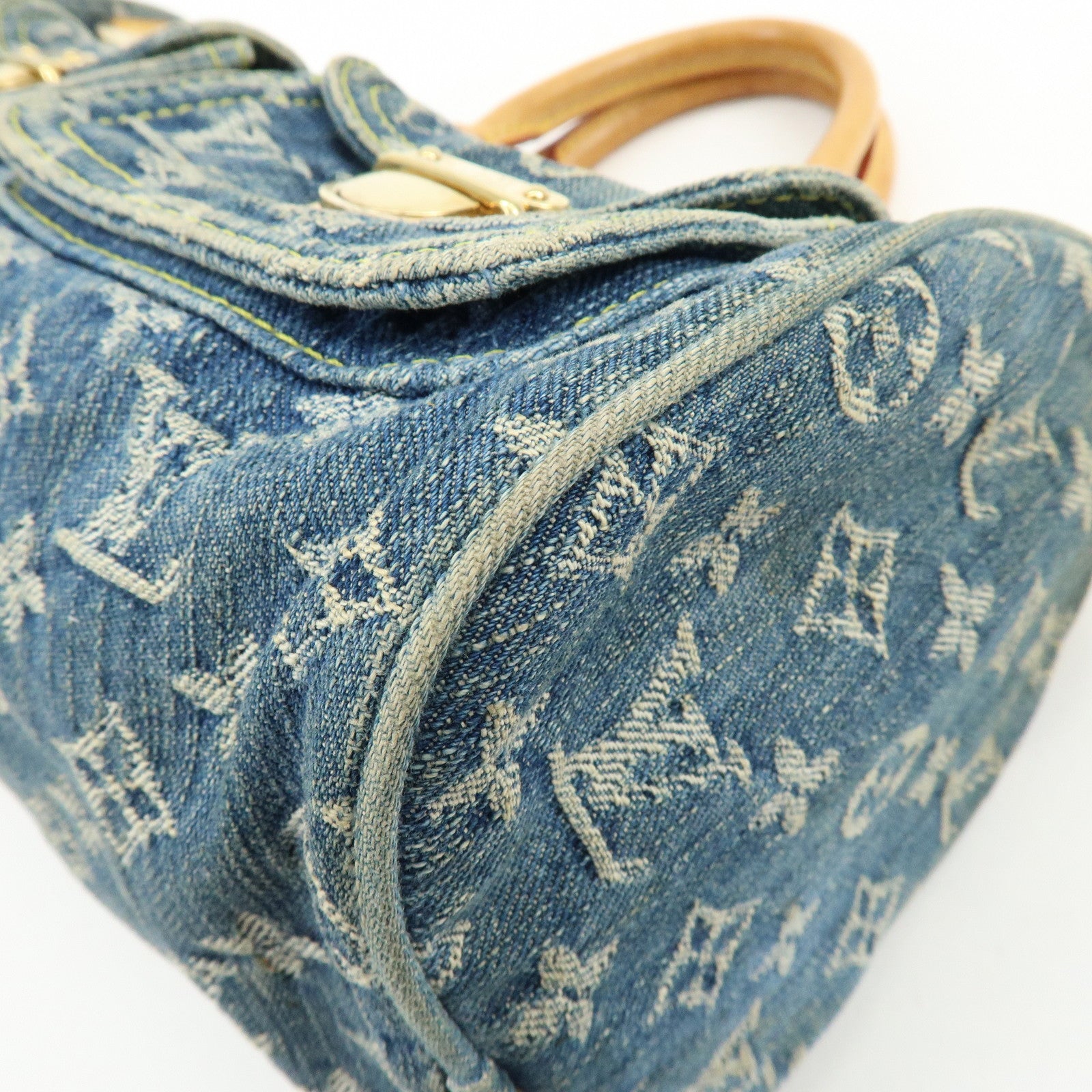 Louis Vuitton Monogram Denim Neo Speedy Boston Bag Blue M95019
