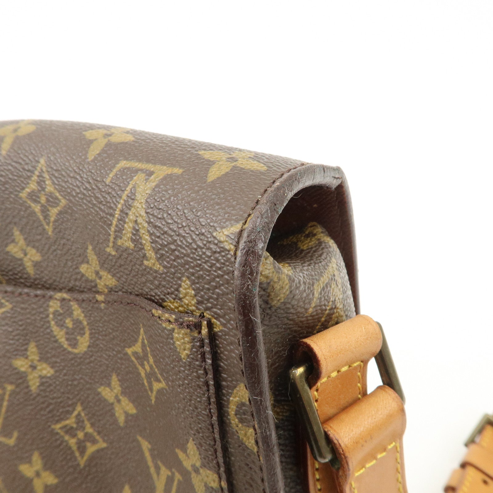Louis Vuitton Monogram Saint Cloud GM Shoulder Bag Brown M51242 Used