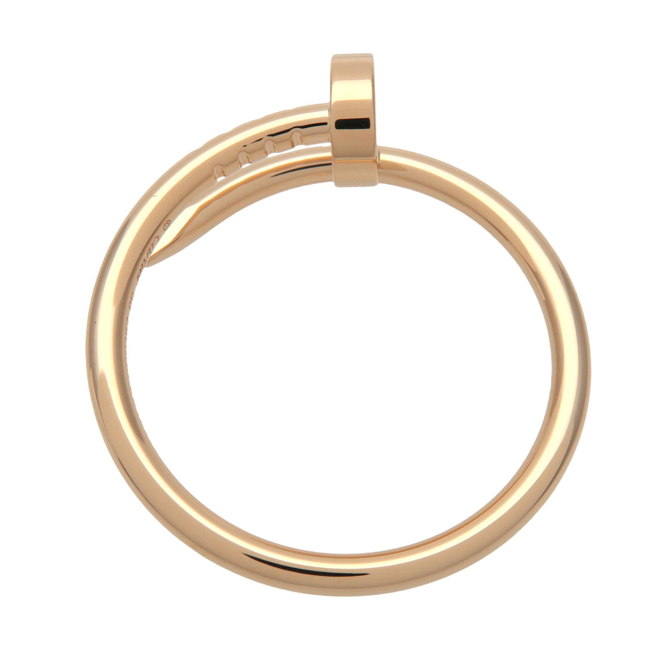 Cartier Juste un Clou Ring SM K18 750YG Yellow Gold #55 US7.5