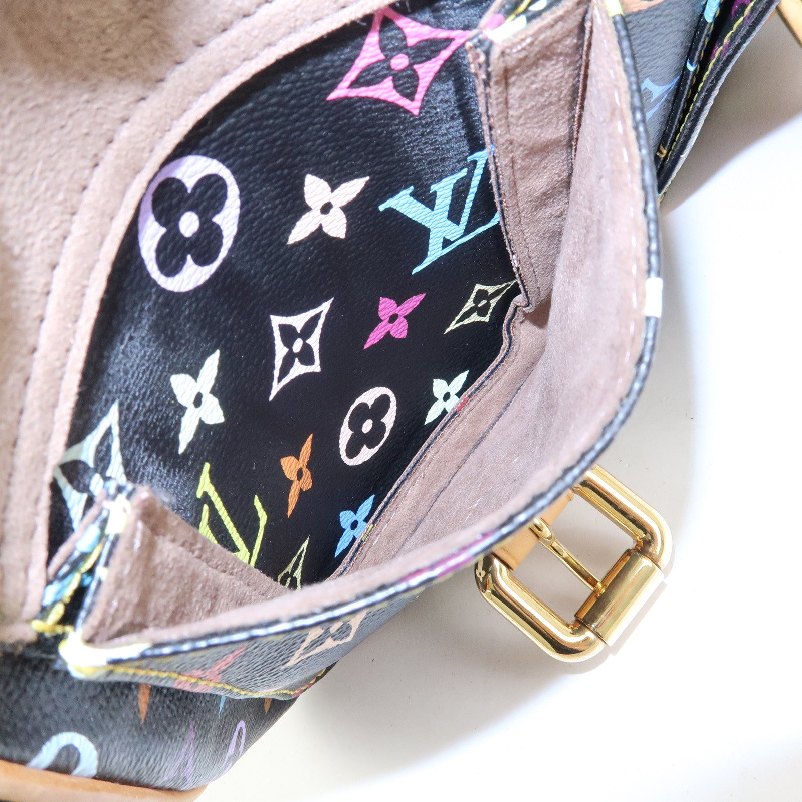 Louis Vuitton Monogram Multicolor Lodge PM Shoulder Bag Noir M40054