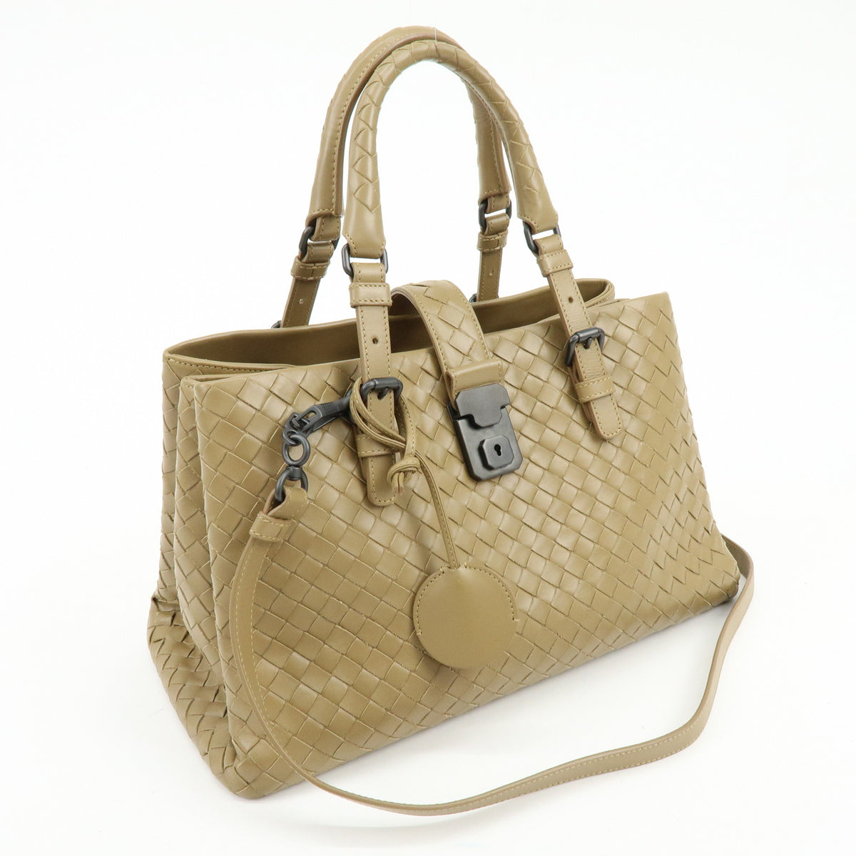 BOTTEGA VENETA Intrecciato Roma 2Way Bag Hand Bag Beige B04296879H