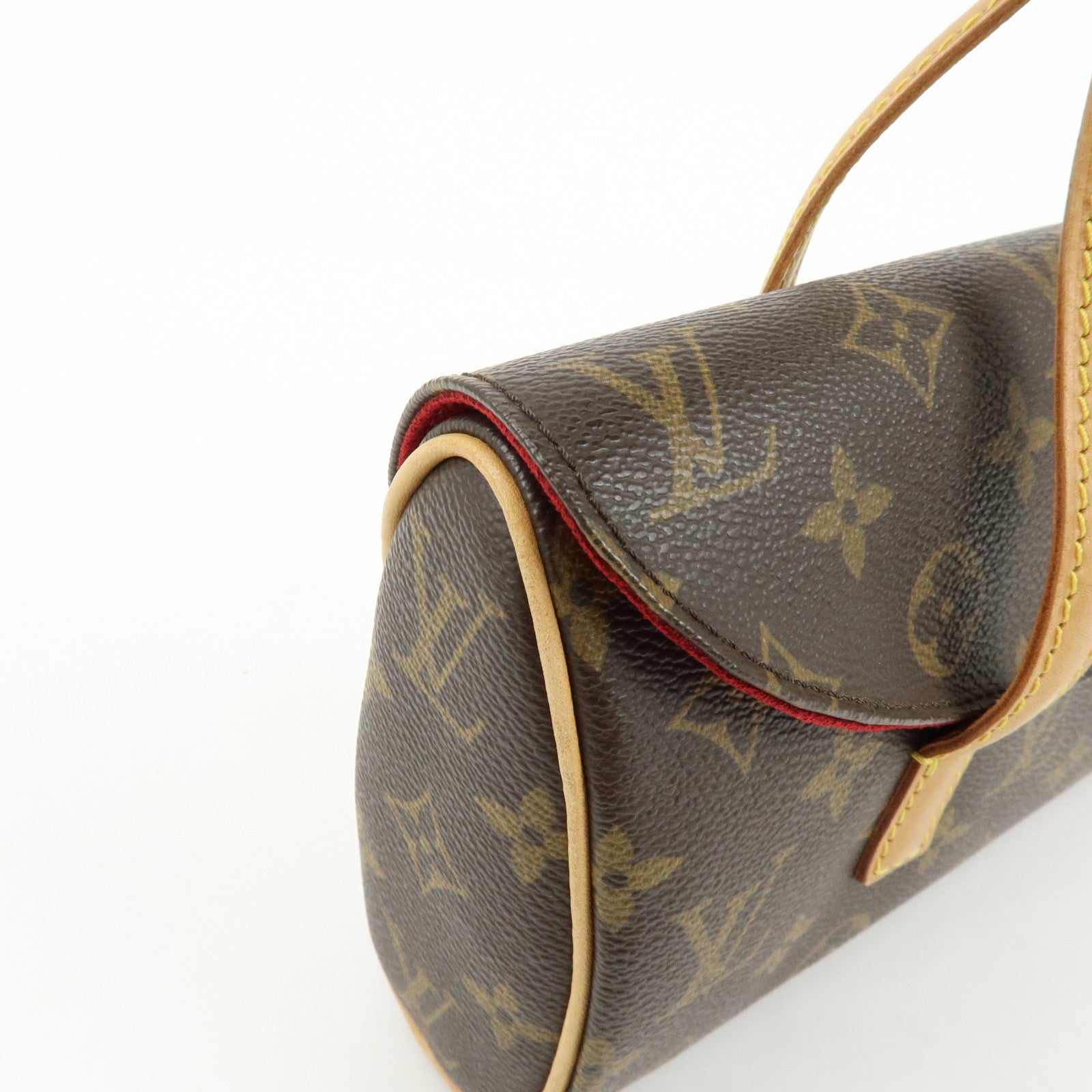 Louis Vuitton Monogram Canvas Sonatine Hand Bag Brown M51902