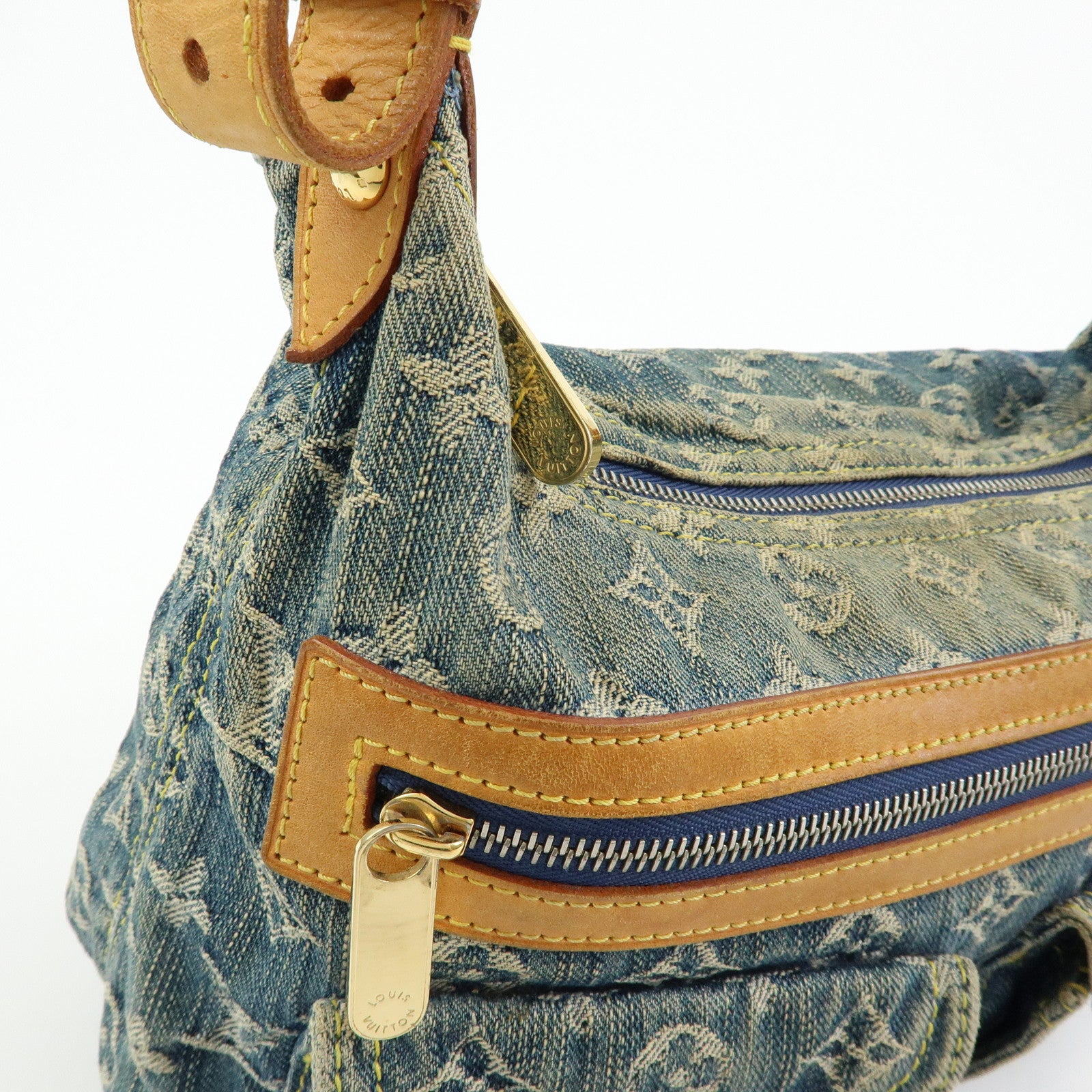 Louis Vuitton Monogram Denim Baggy PM 2Way Bag Shoulder Bag M95049 Lot