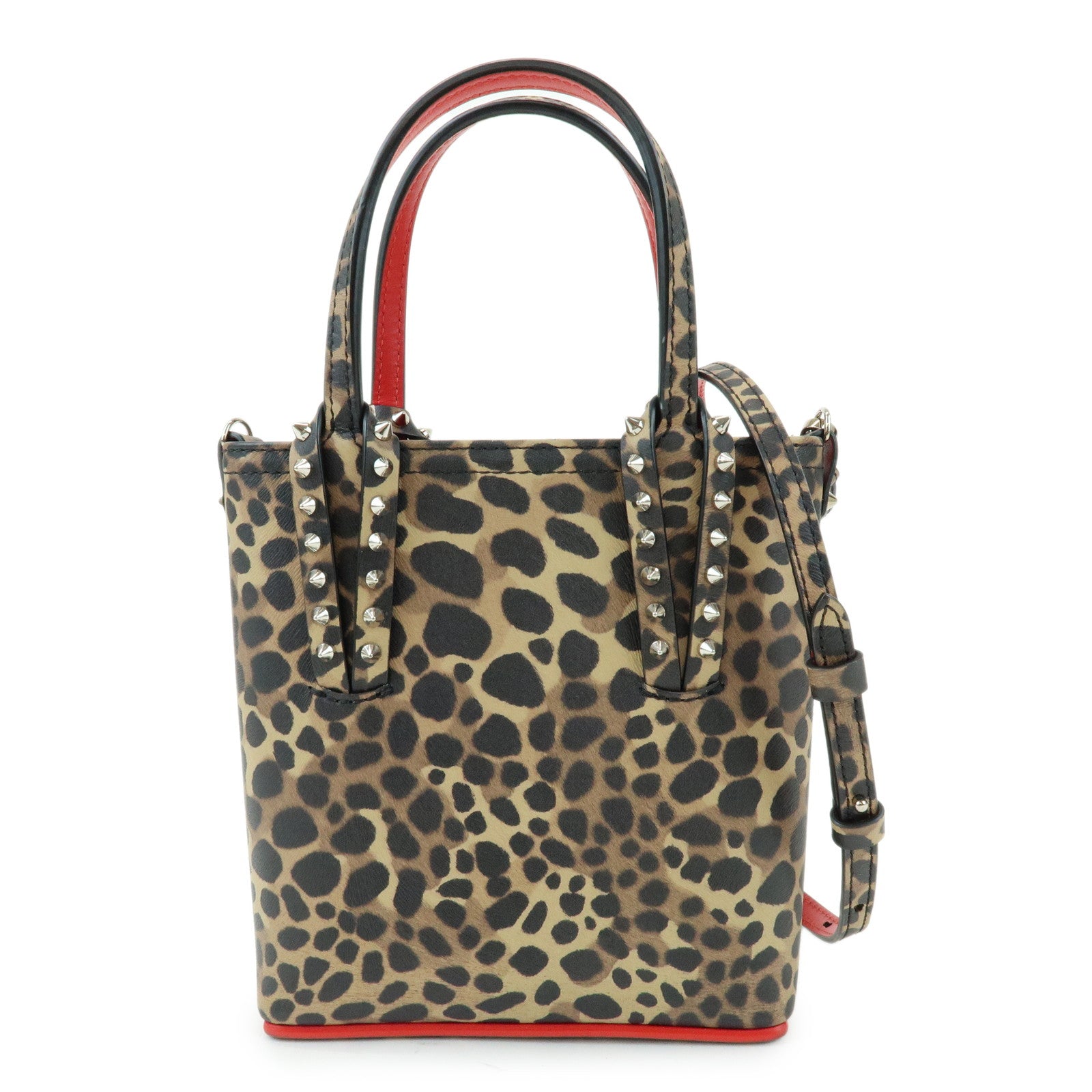 Christian Louboutin PVC Leopard 2Way Bag Hand Bag Shoulder Bag