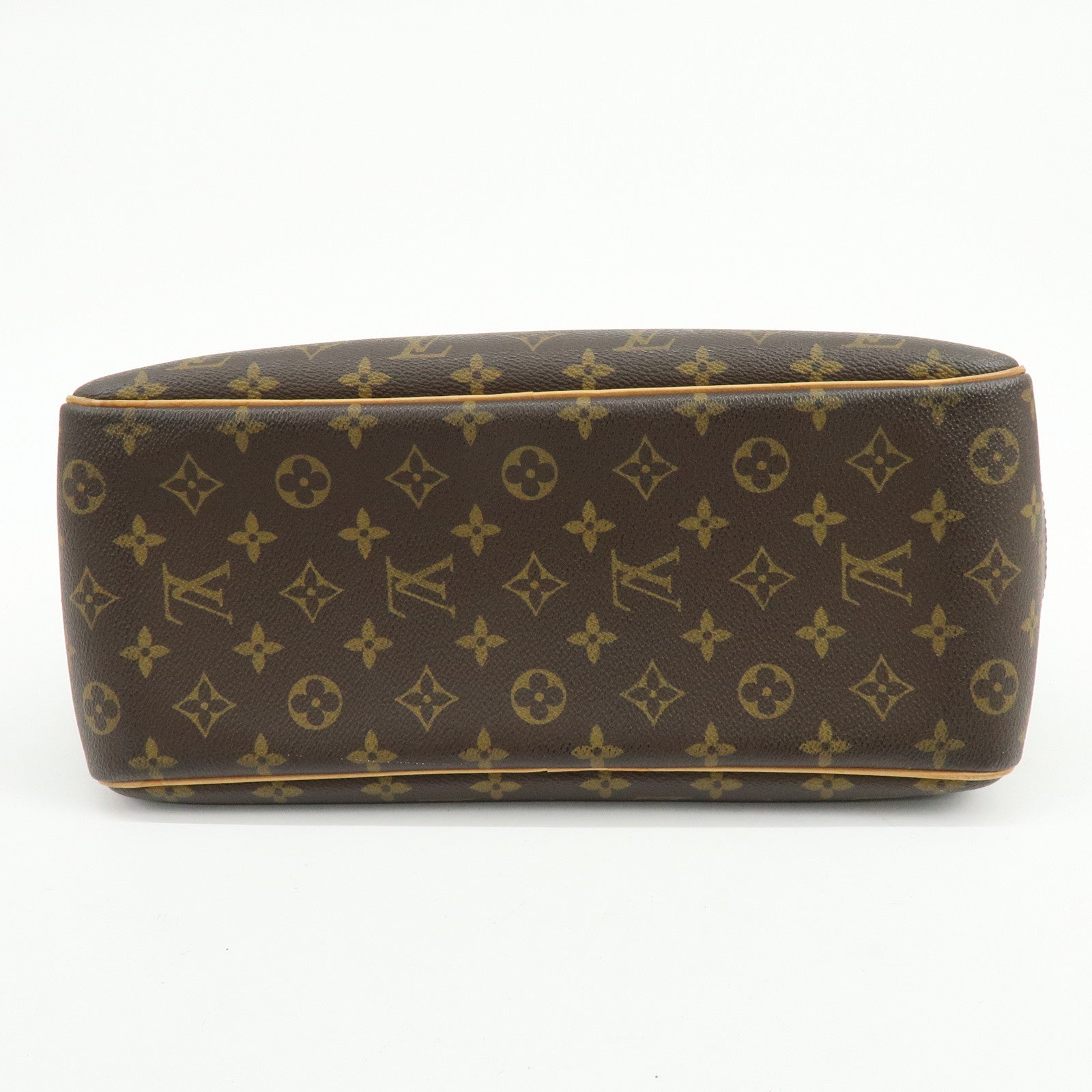 Louis Vuitton Monogram Deauville Canvas Hand Bag Brown M47270