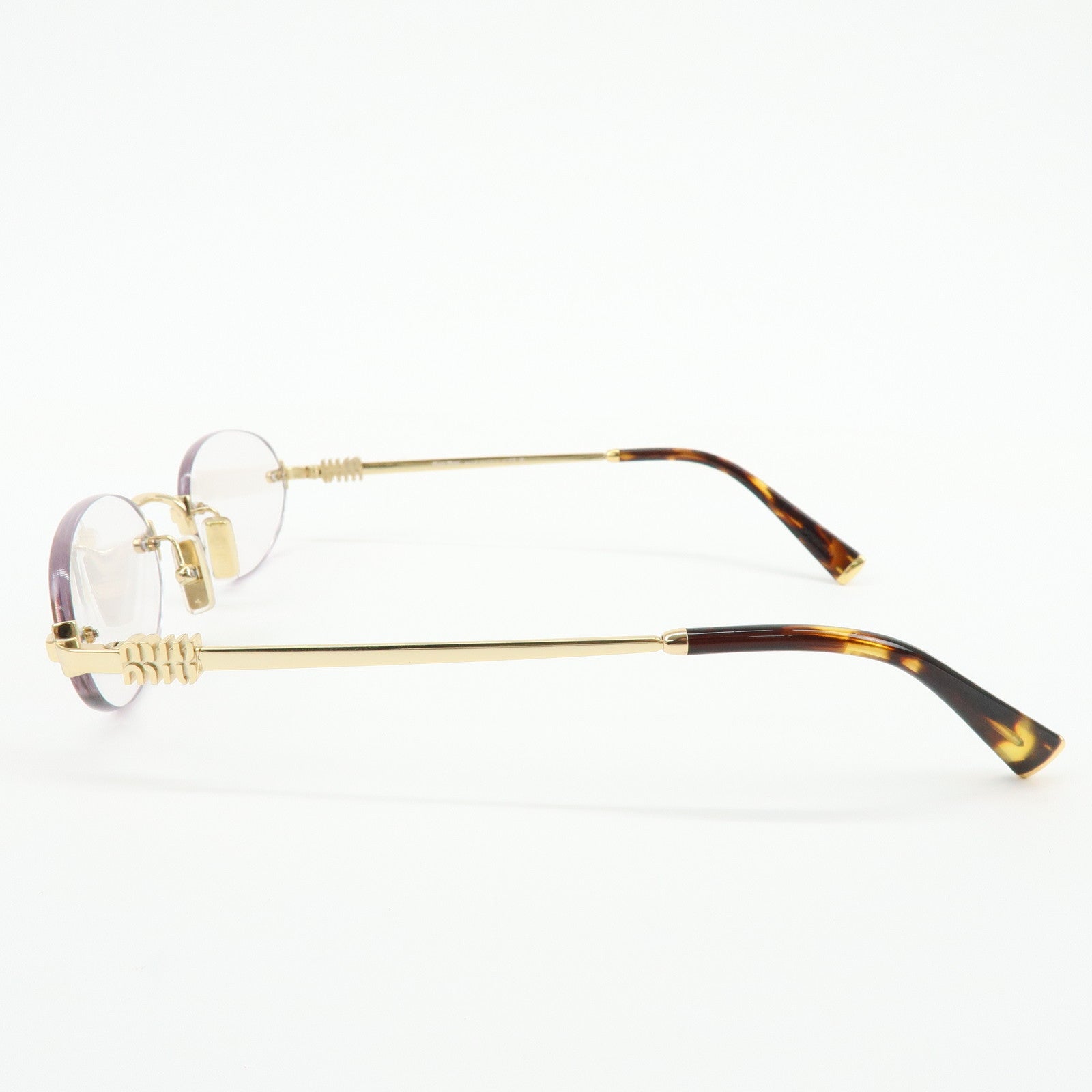 MIU MIU Logo Metal Sunglasses Gold 51□20 5AK-08N140 0N SMUA54