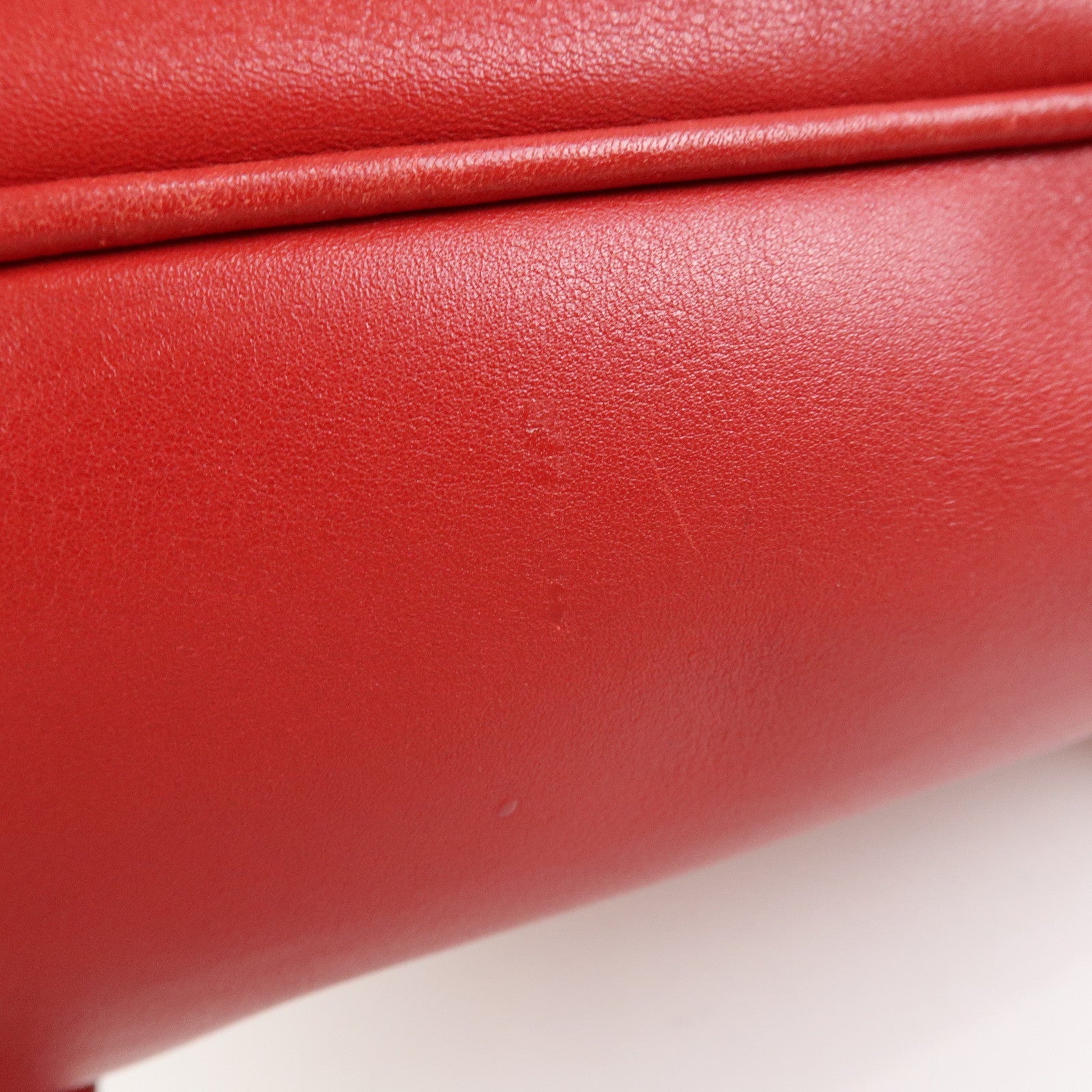 Gucci Bamboo Leather Backpack Rucksack Red 003・2058・0016