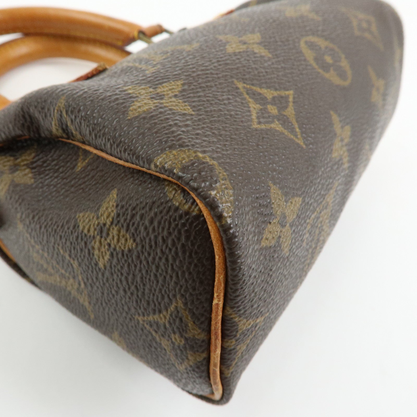 Louis Vuitton Monogram Canvas Mini Speedy Hand Bag & Strap M41534