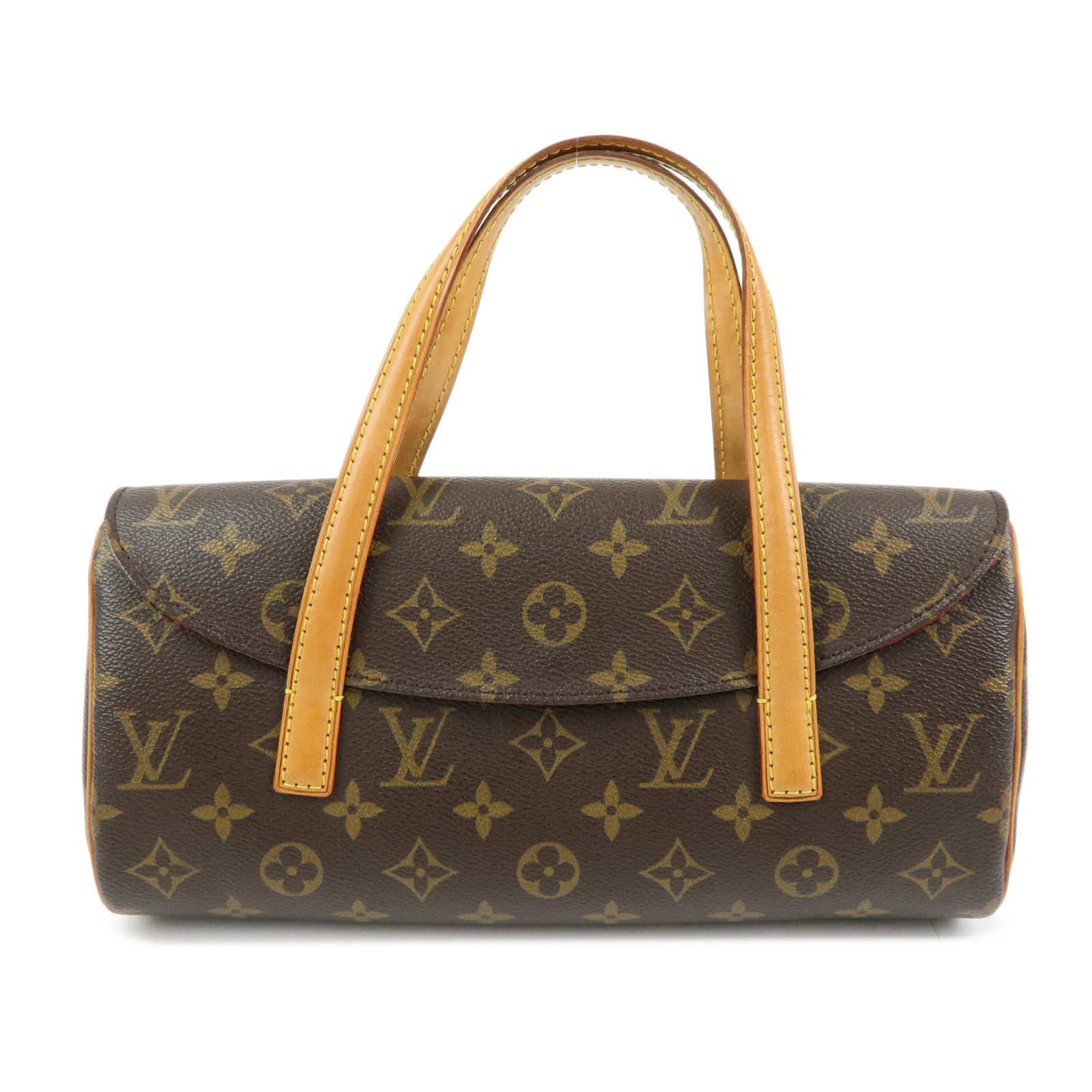 Louis Vuitton Monogram Sonatine Hand Bag Brown M51902