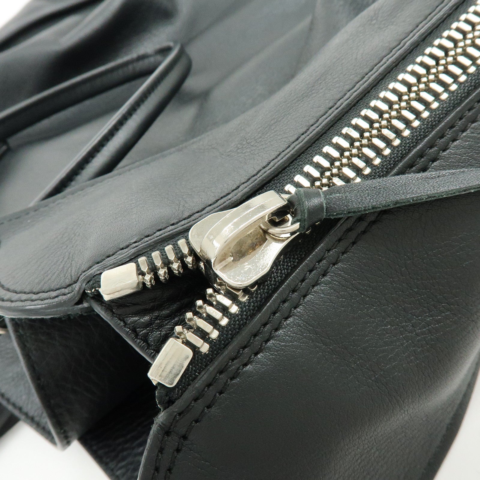 BALENCIAGA The Papier Leather Tote Shoulder Bag Black 236701