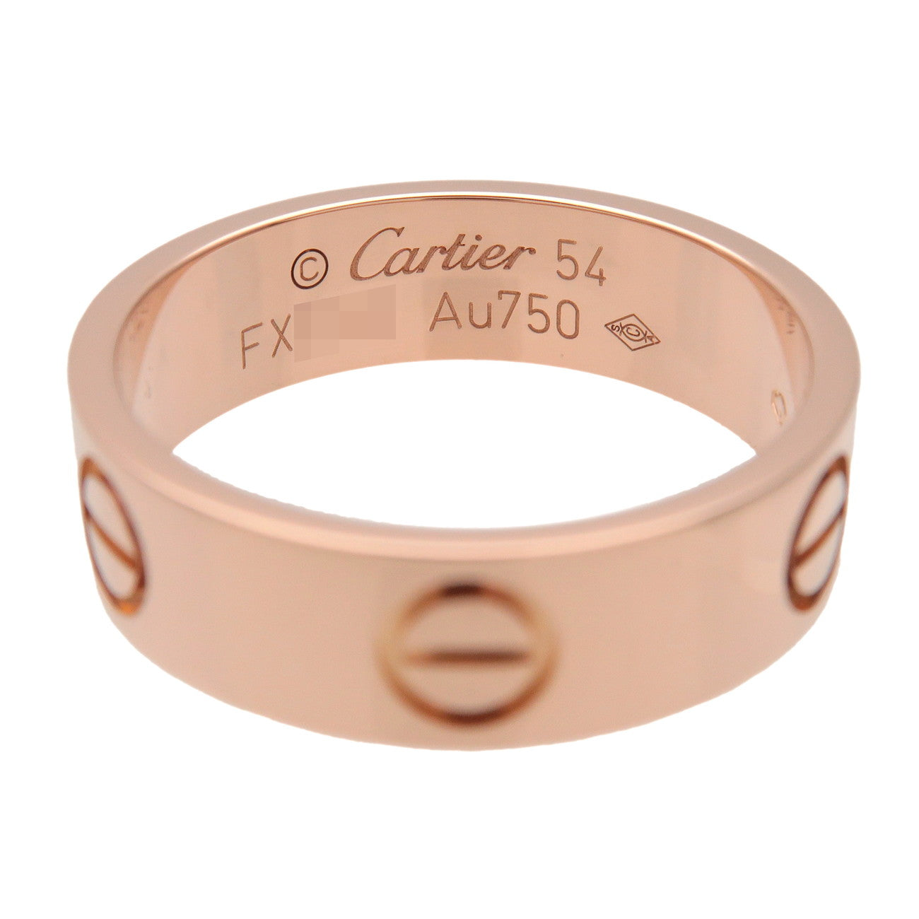 Cartier Love Ring K18 750PG Rose Gold #54 US7 EU54 HK15