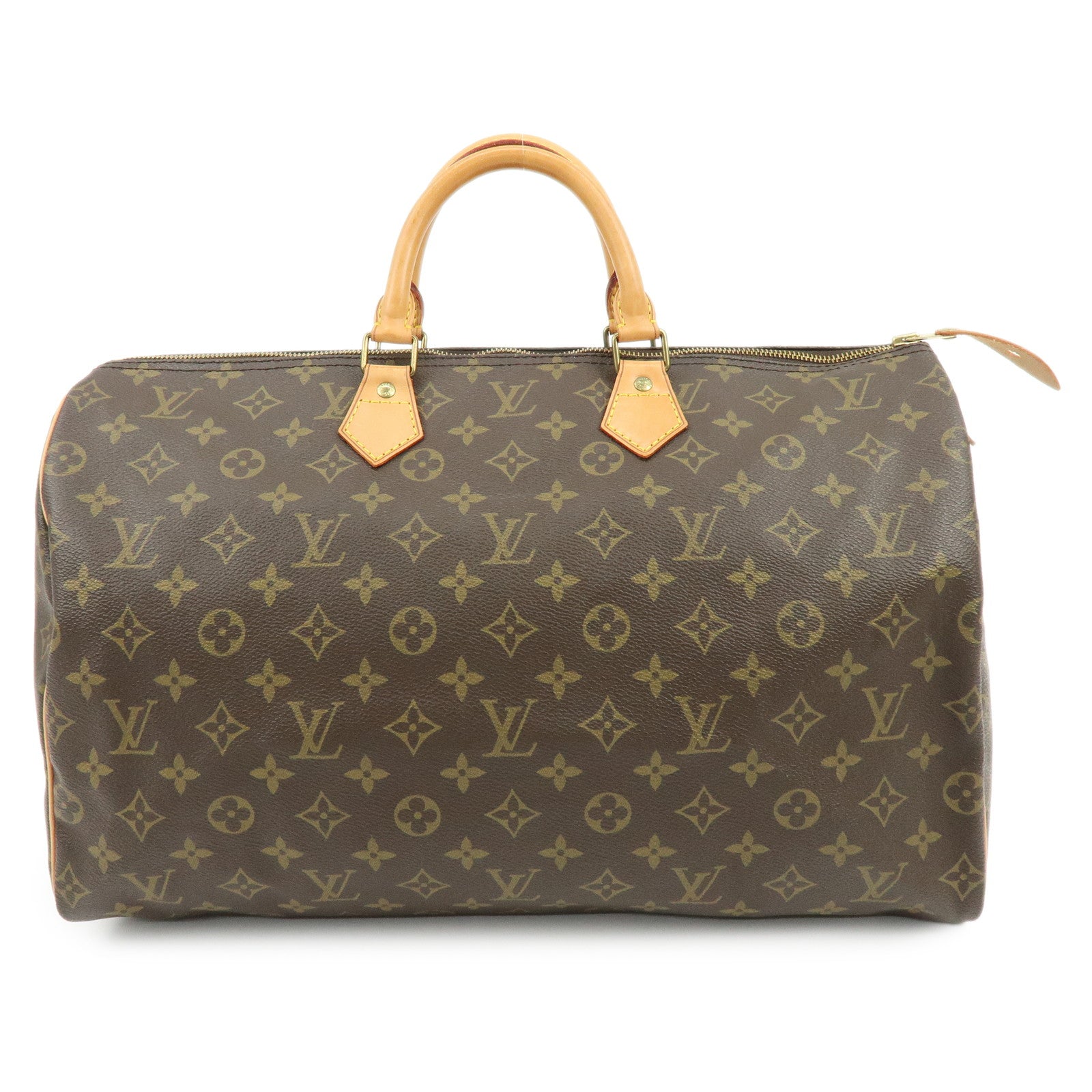 Louis Vuitton Monogram Speedy 40 Hand Bag Boston Bag Brown M41522