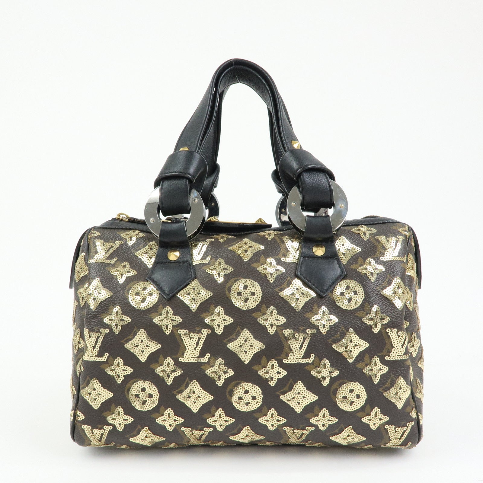 Louis Vuitton Monogram Eclipse Speedy 30 Hand Bag Noir M40244