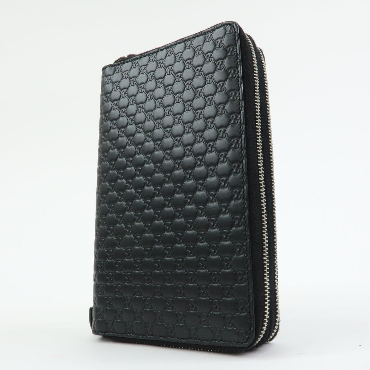 GUCCI Microguccissima Travel Document Case Organizer Black 449246