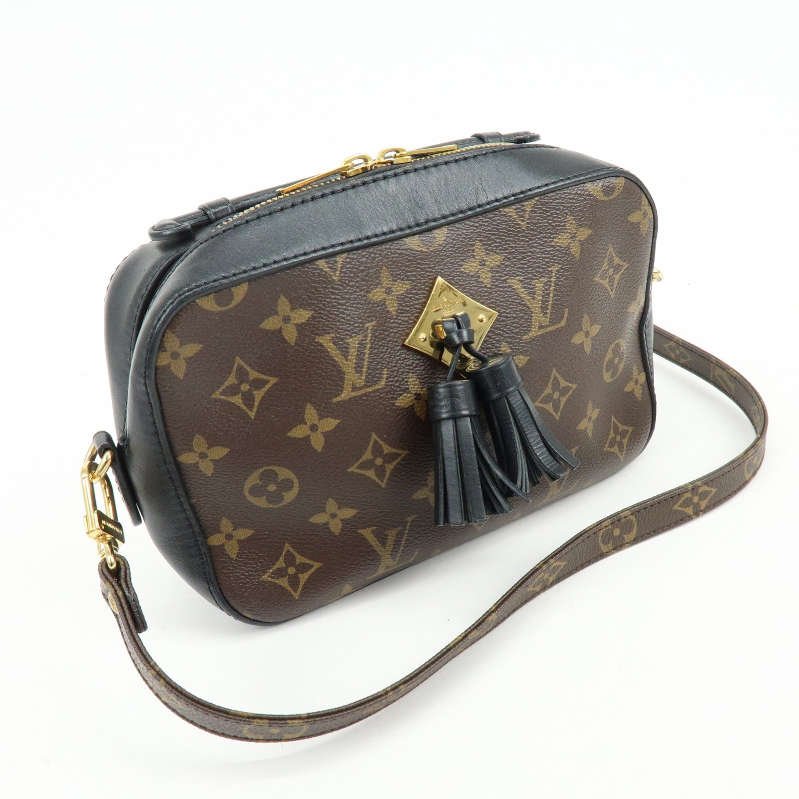 Louis Vuitton Monogram Saintonge Shoulder Bag Crossbody Bag Noir M43555