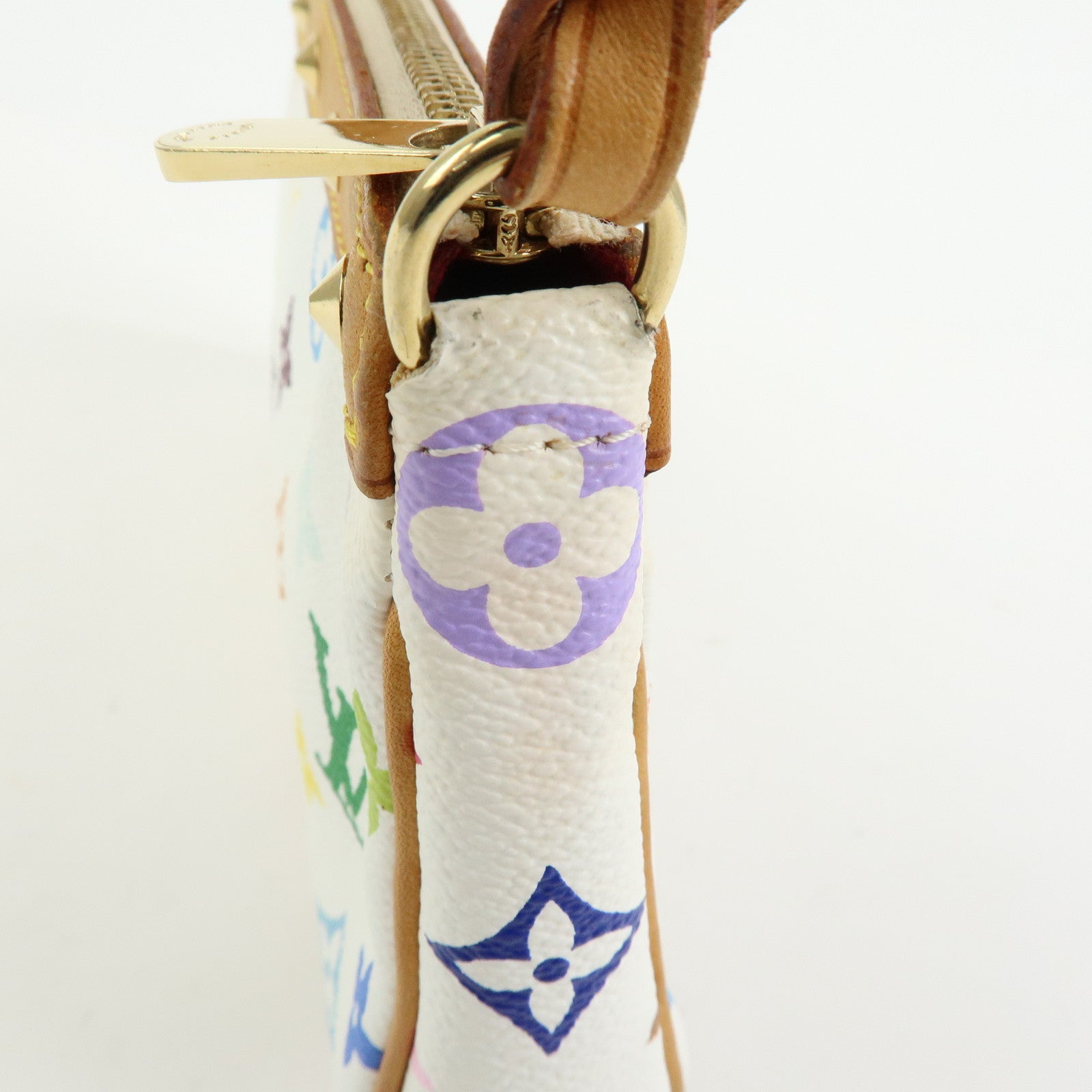 Louis Vuitton Monogram Multicolor Pochette Accessoires Blanc M92649