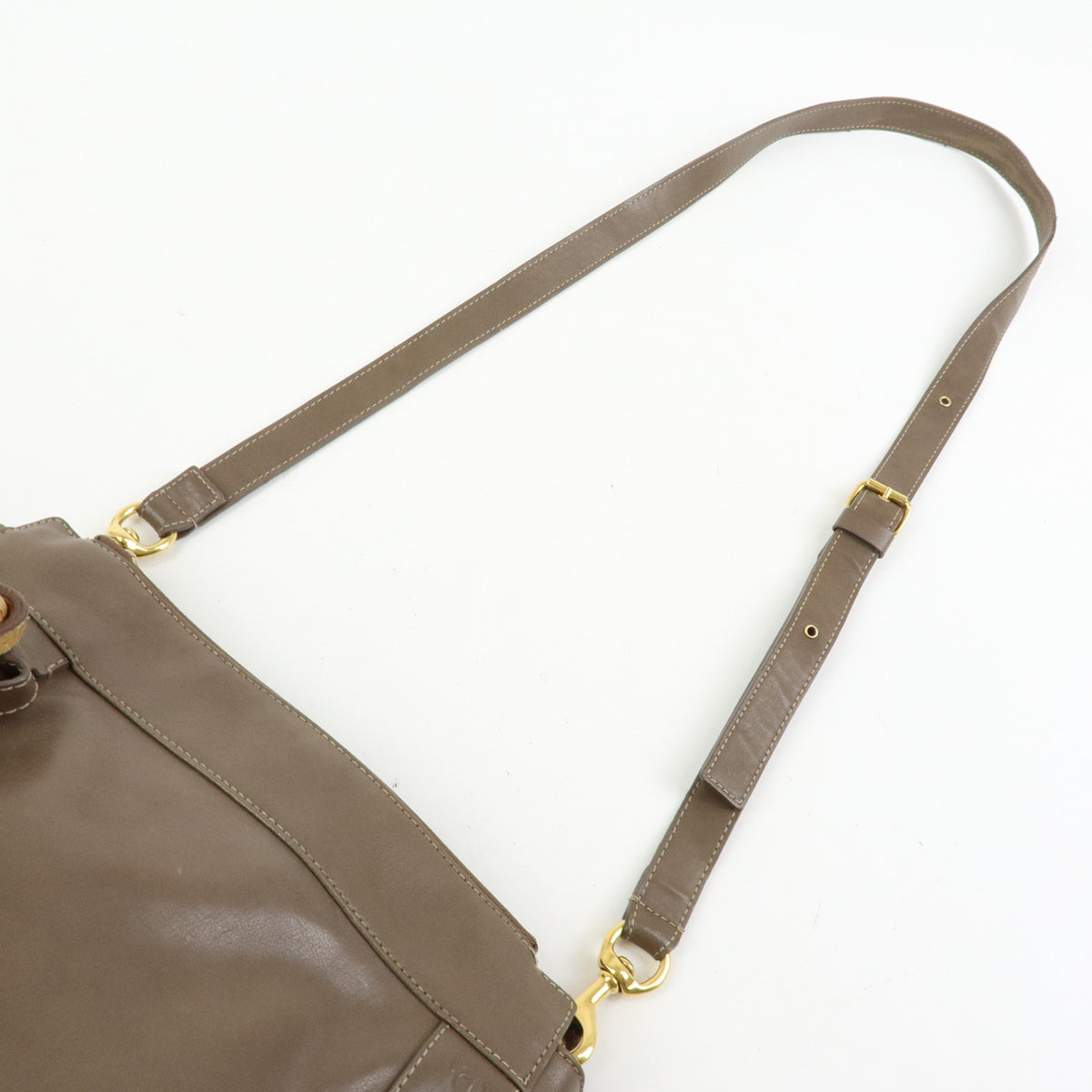 Chloe Eden Leather Shoulder Bag Crossbody Bag Tassel Beige