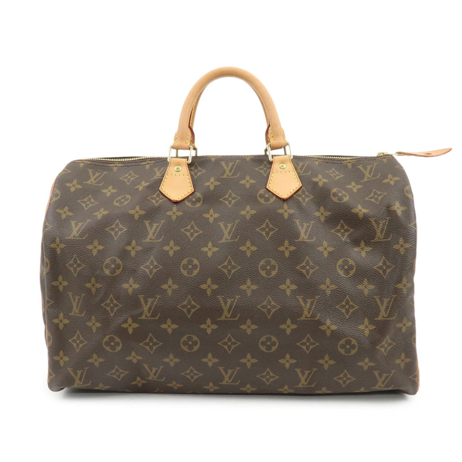 Louis Vuitton Monogram Speedy 40 Hand Bag Boston Bag Brown M41522
