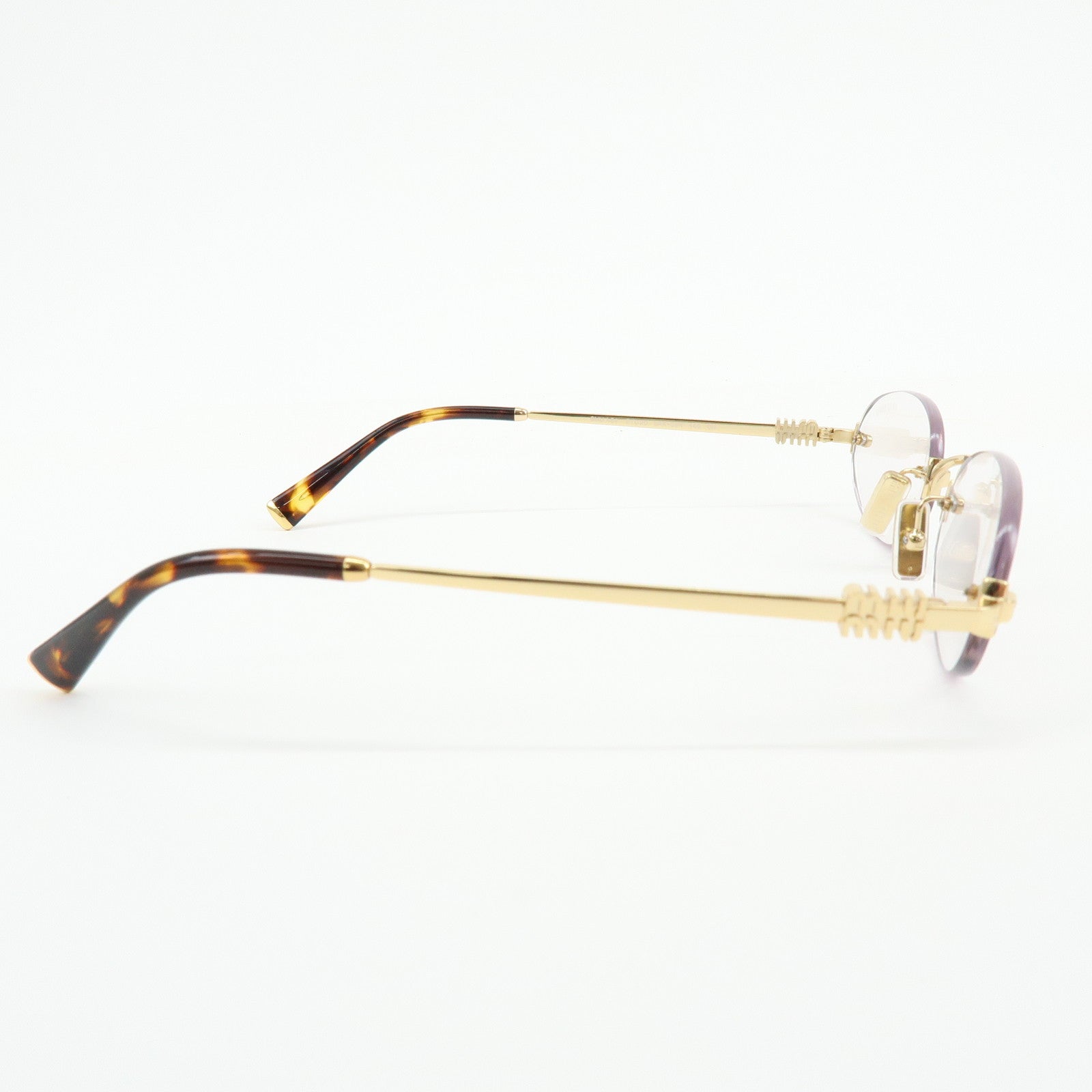 MIU MIU Logo Metal Sunglasses Gold 51□20 5AK-08N140 0N SMUA54