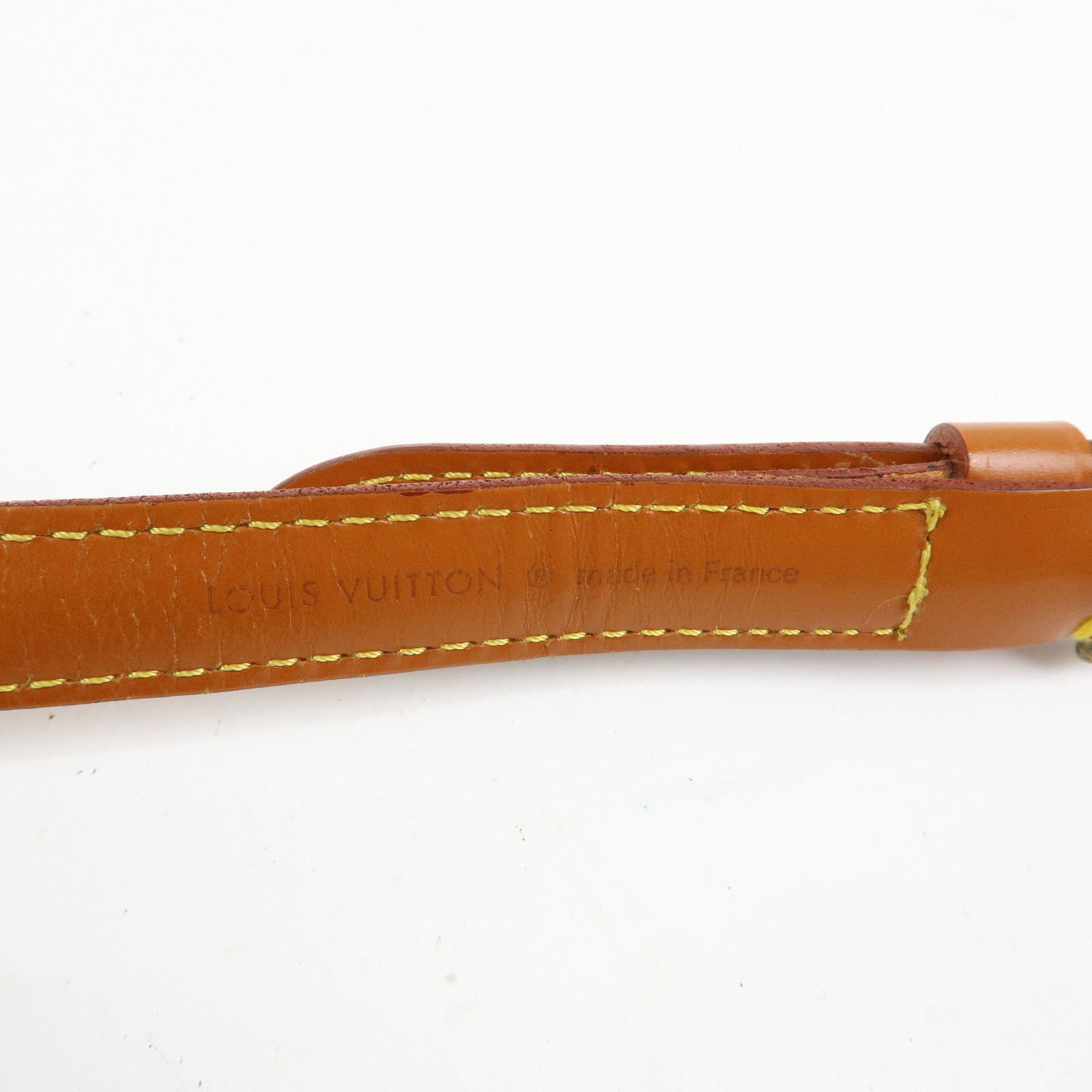 Louis Vuitton Adjustable Leather Shoulder Strap For Epi Bag Zipang Gold