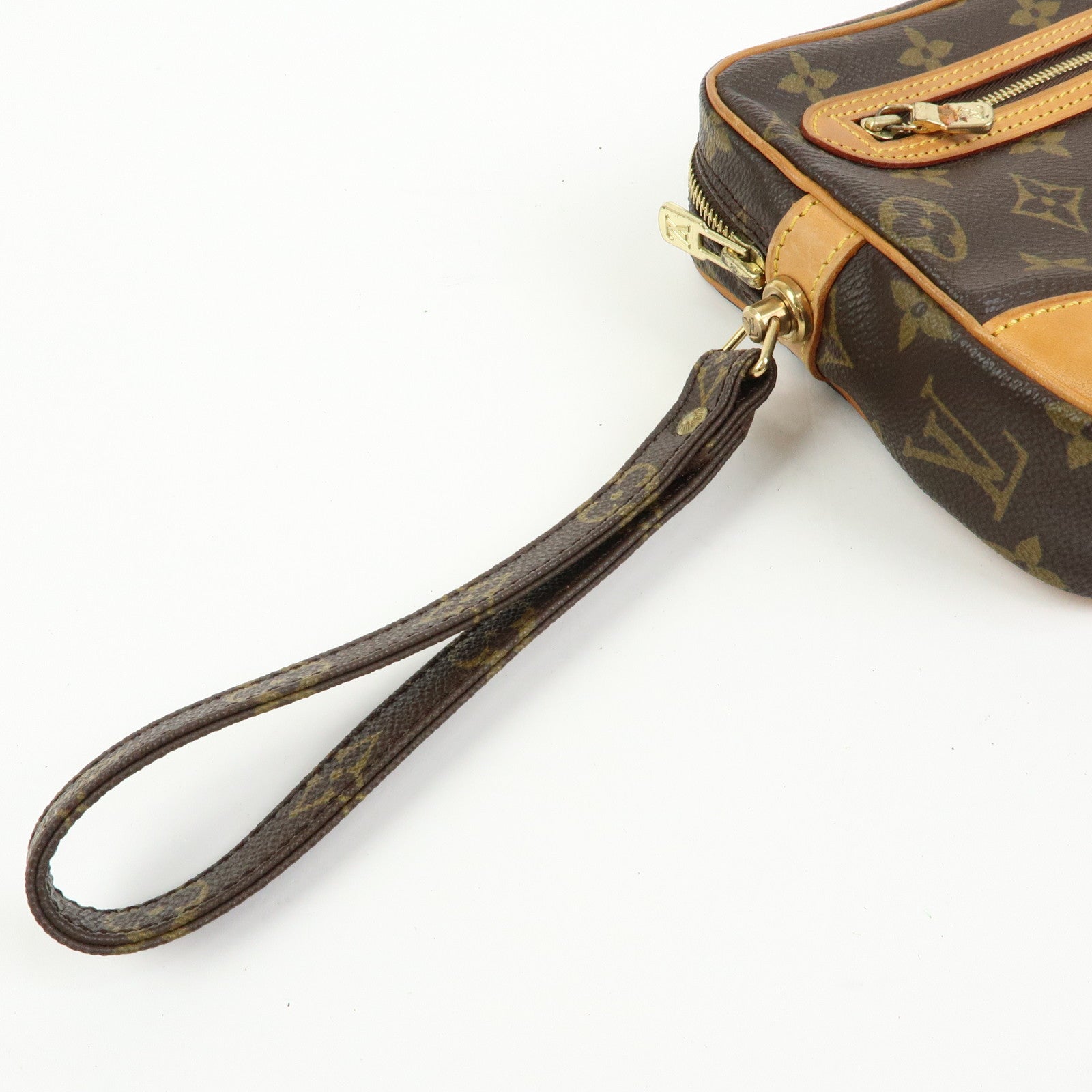 Louis Vuitton Monogram Marly Dragonne GM Clutch Bag Brown M51825