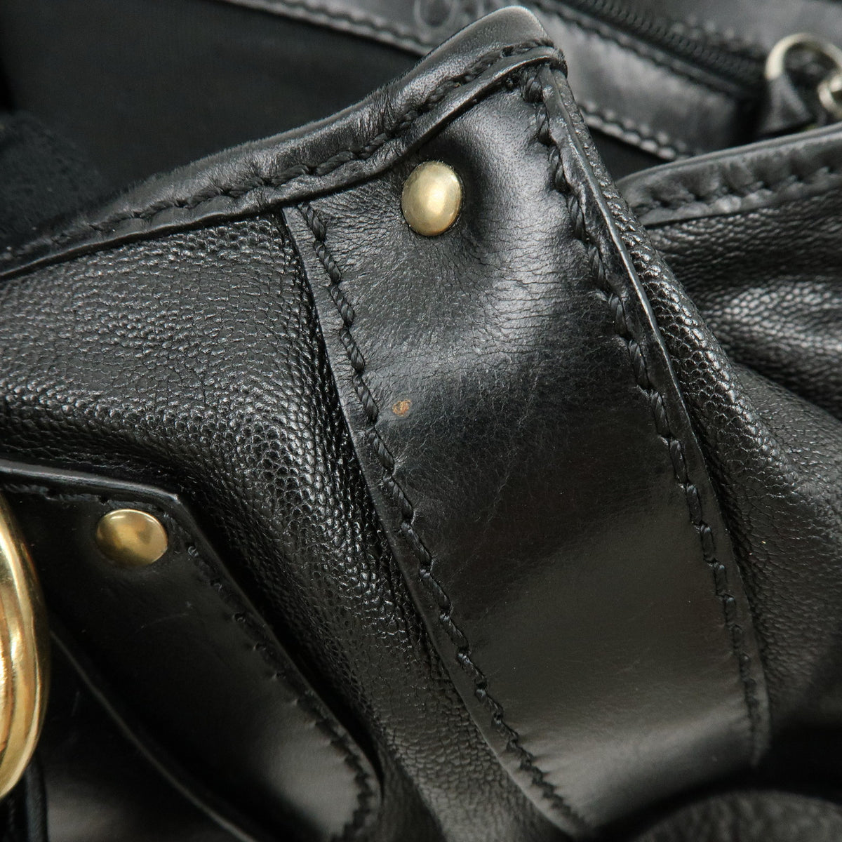 Chloe Kerala Leather Shoulder Bag Hand Bag Satchel Bag Black