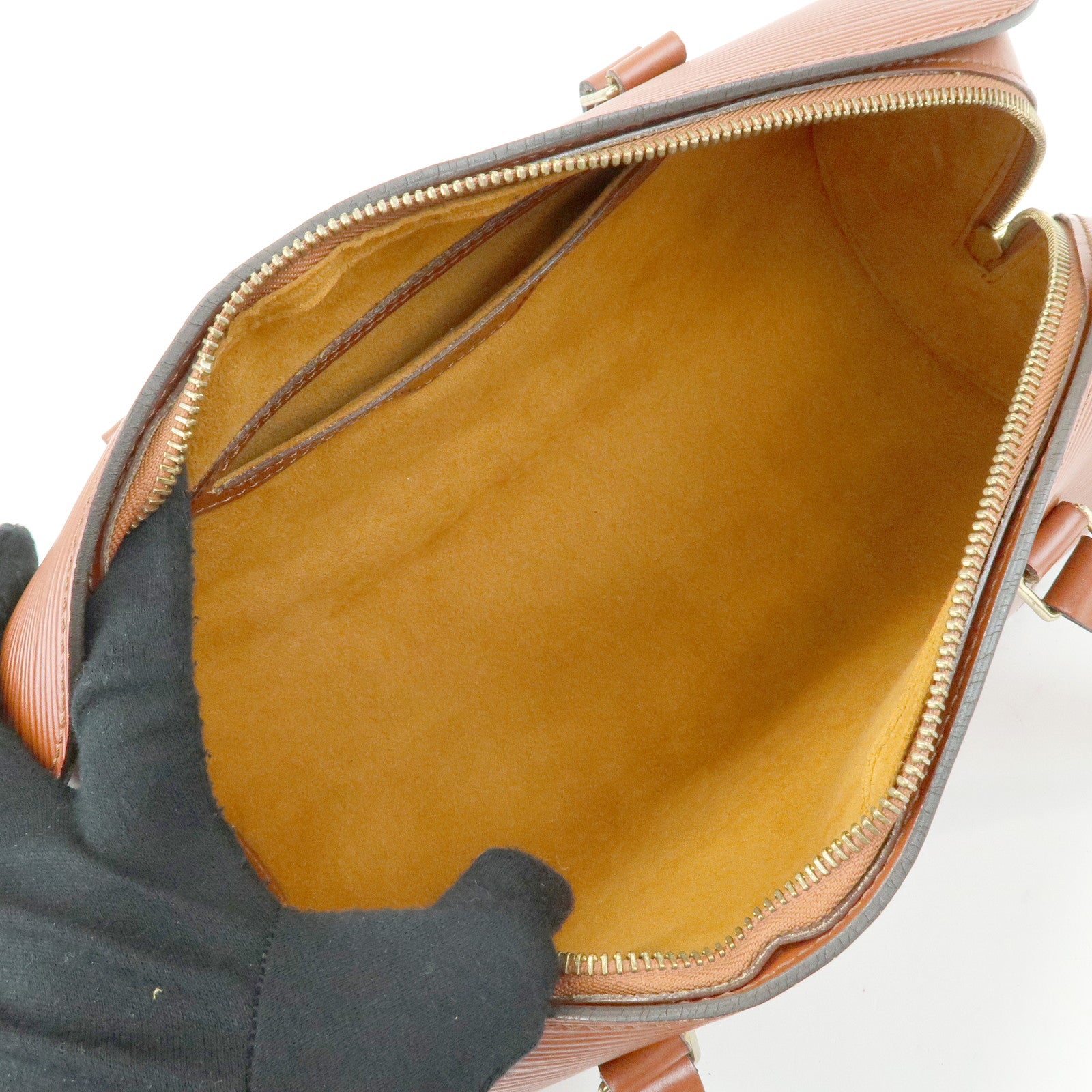 Louis Vuitton Epi Leather Soufflot Hand Bag Kenya Brown M52223