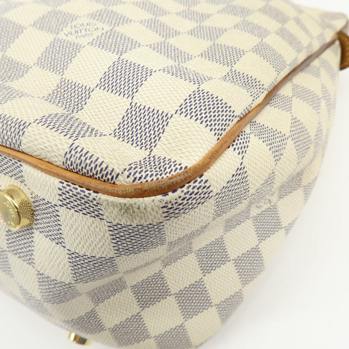 Louis Vuitton Damier Azur Canvas Figheri PM Tote Shoulder Bag N41176