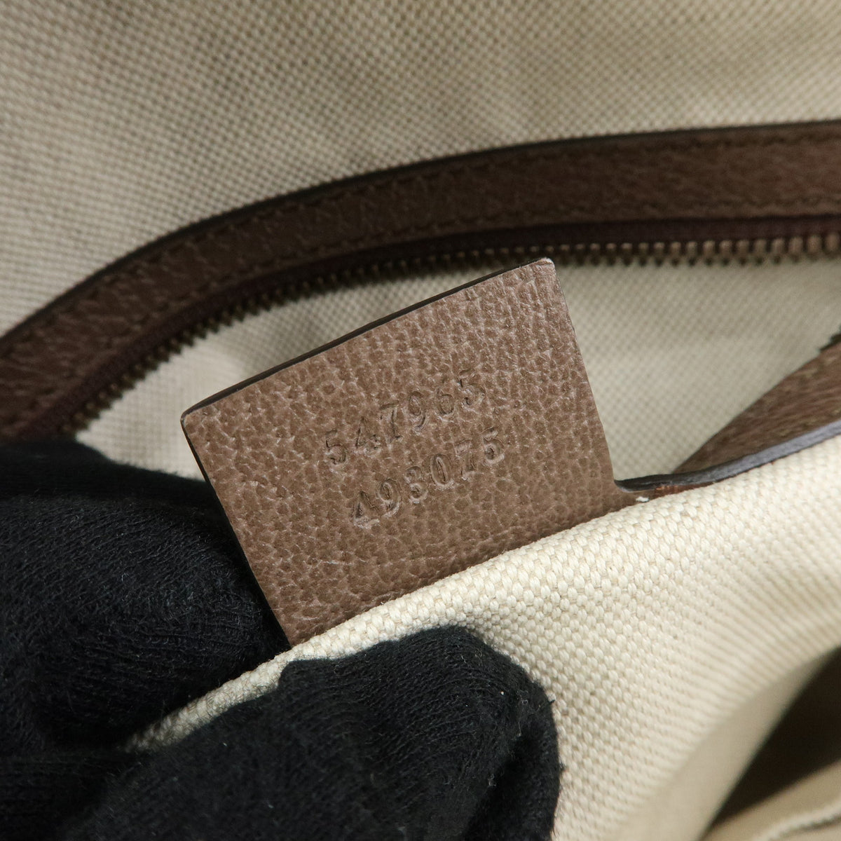 GUCCI Ophidia Sherry GG Supreme Leather Backpack Rucksack Beige 547965