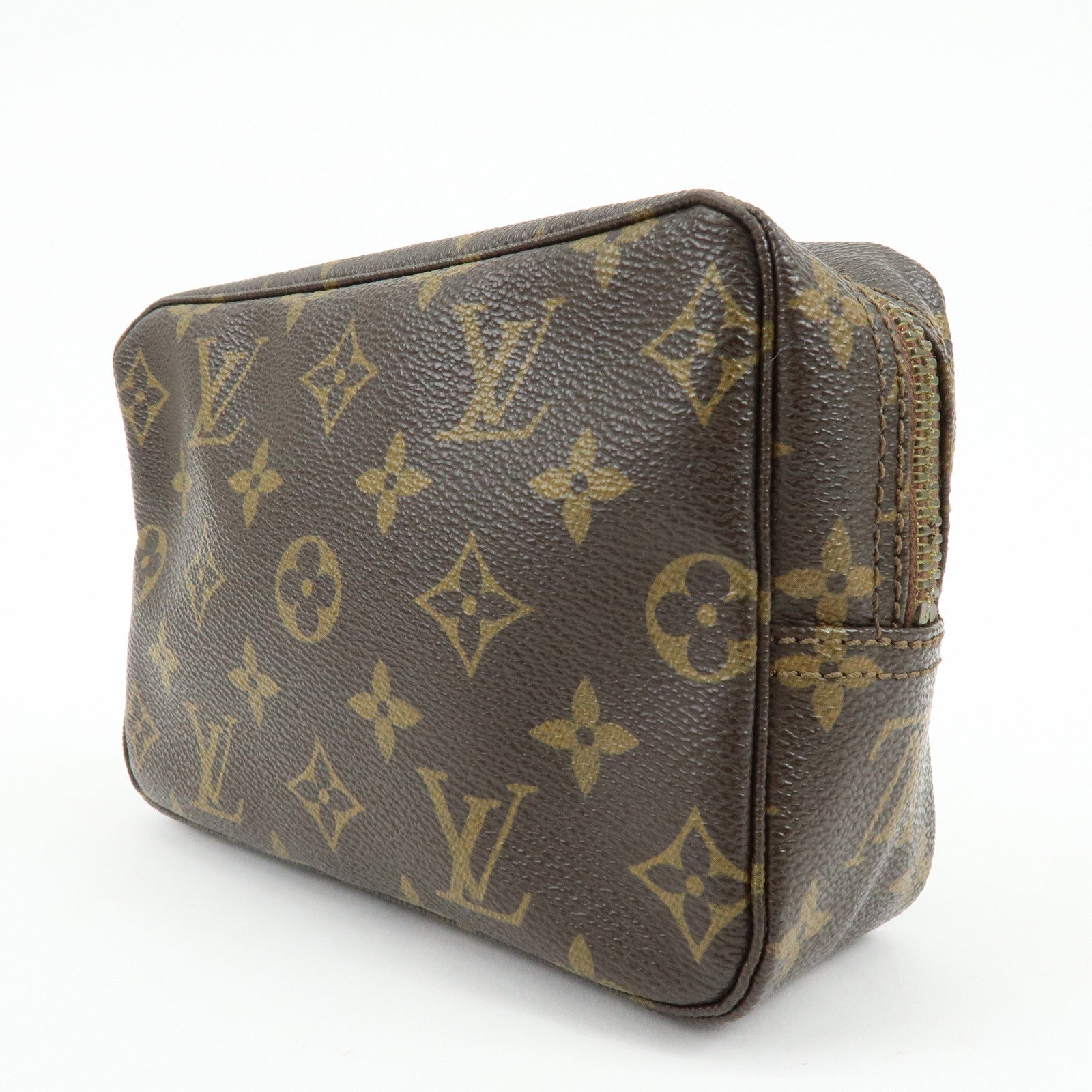 Louis Vuitton Monogram Canavs Trousse Toilette 18 Pouch Brown