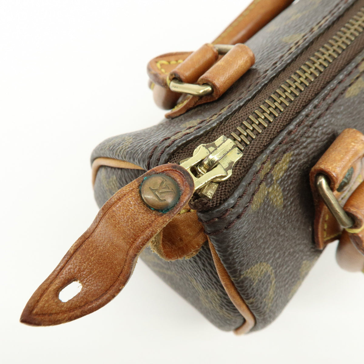 Louis Vuitton Monogram Mini Speedy Hand Bag and Strap M41534 J52315 Lot