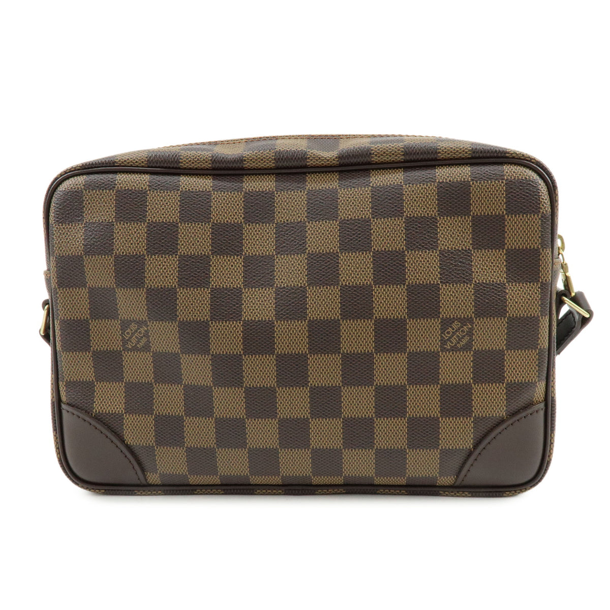 Louis Vuitton Damier Ebene SPO Trocadero 27 Shoulder Bag Brown N48085